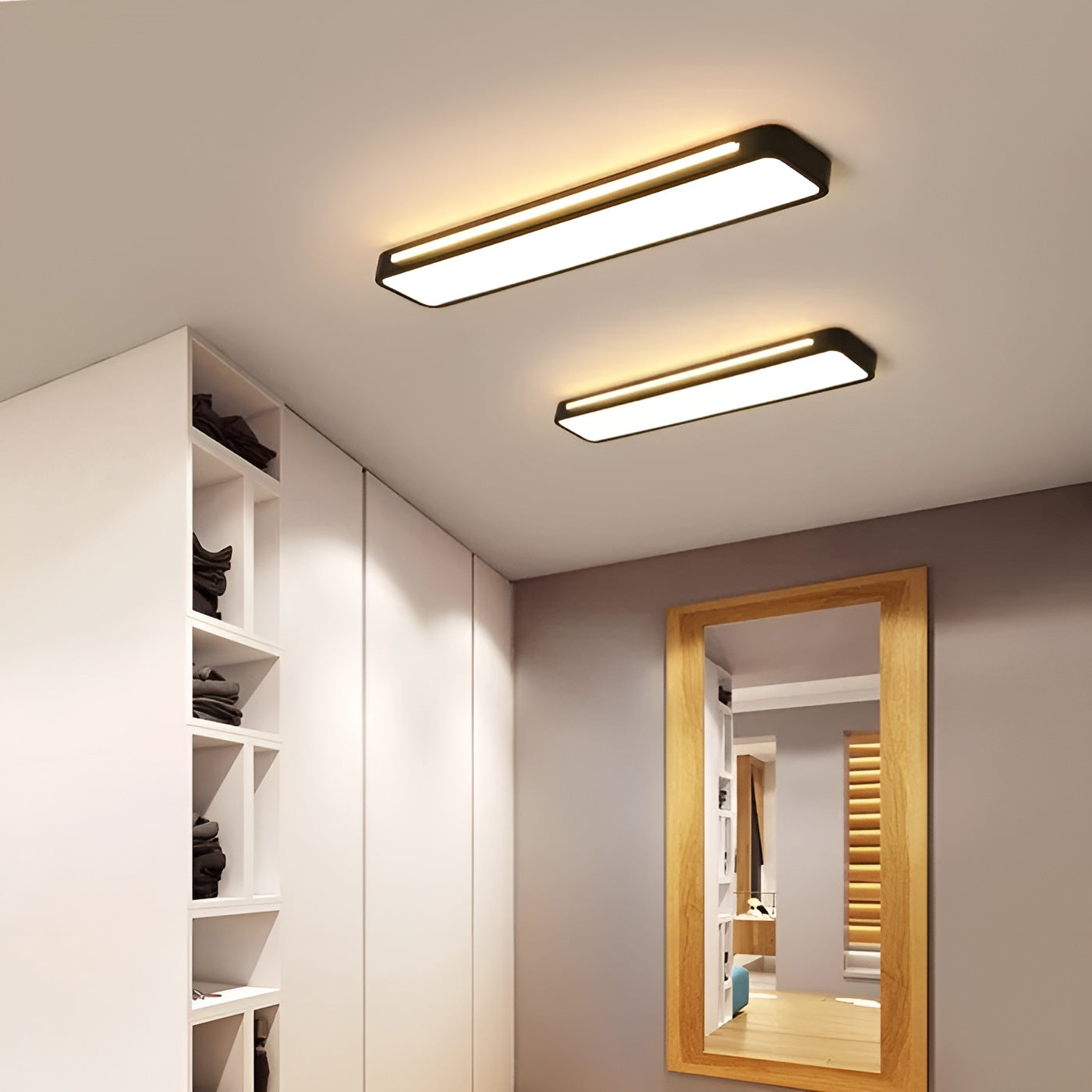 Längliche Deckenleuchte – Klare Linien & Modernes Design | Perfekt für Wohnzimmer und Essbereich