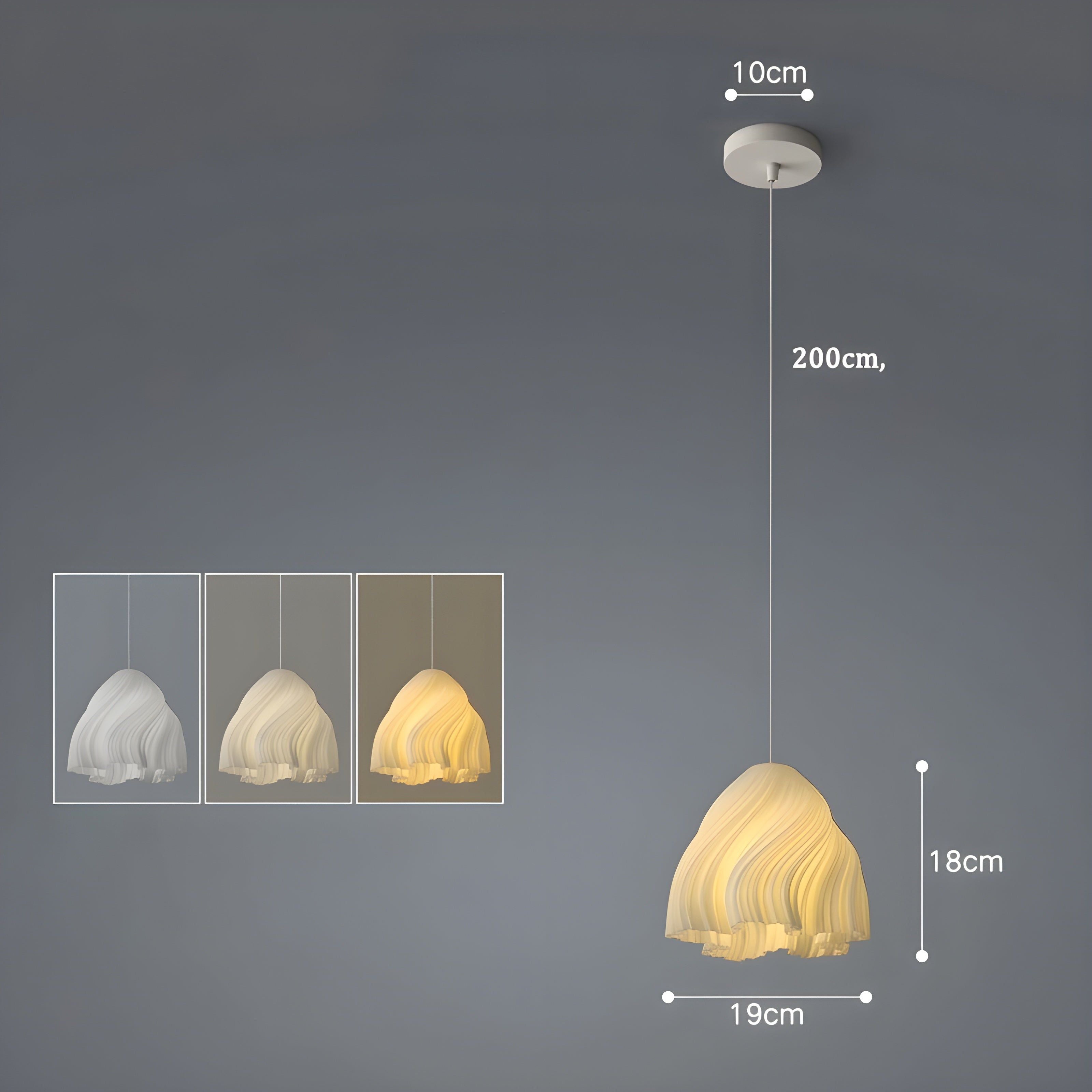 FloraBloom Light - Nordische 3D-gedruckte Blume als Hängelampe