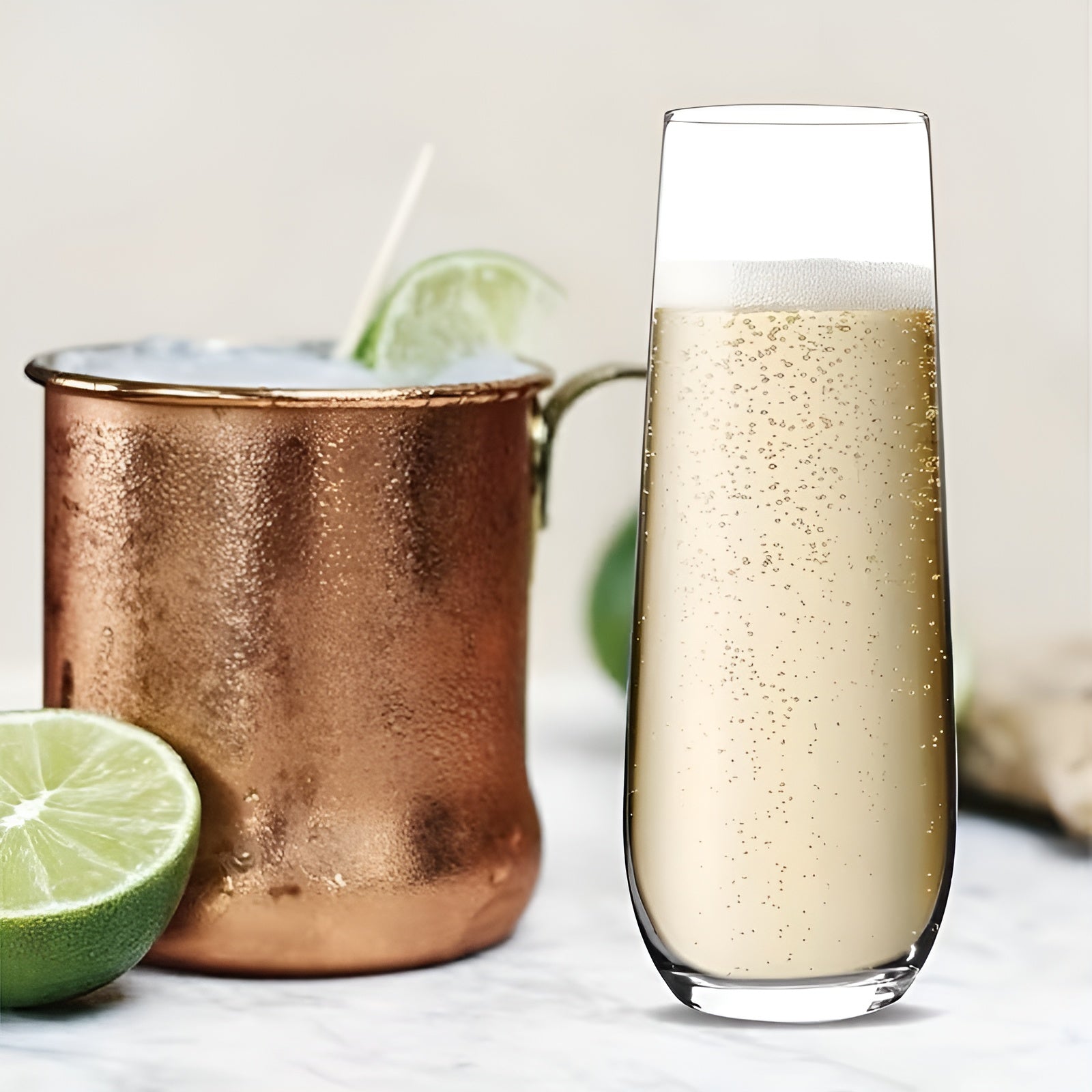 9er-Set Champagnergläser Rosé – 300 ml Sektgläser für Prosecco & Mimosas Elegante Flöten für Hochzeiten & Partys