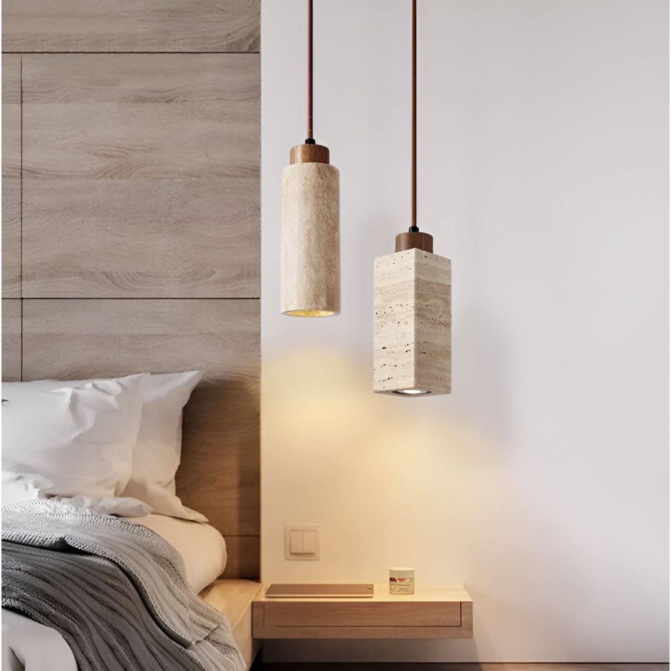 Nordic GlowStone - Wabi Sabi Japanische Droplight-Deckenleuchte - Elegare