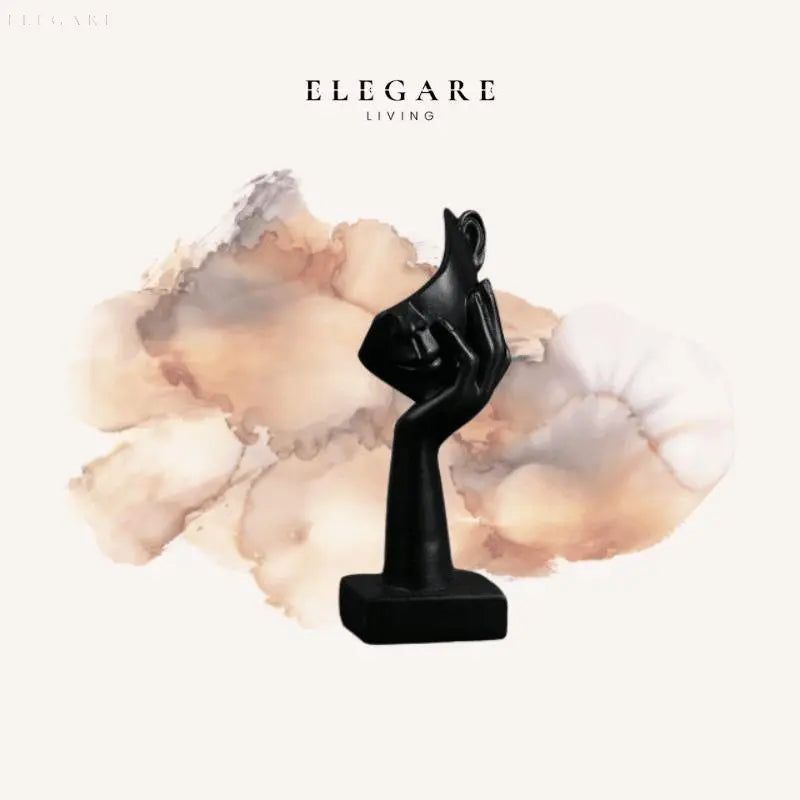 Alega - Abstrakte Statue Ornament für Zuhause - Elegare - DEA073 -  Supreme-Black-C 