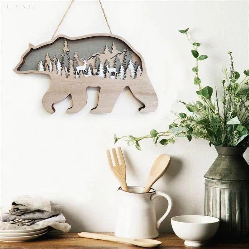 Animal Lights - Holzdekoration mit einzigartigen Details - Elegare - DEA136 -   