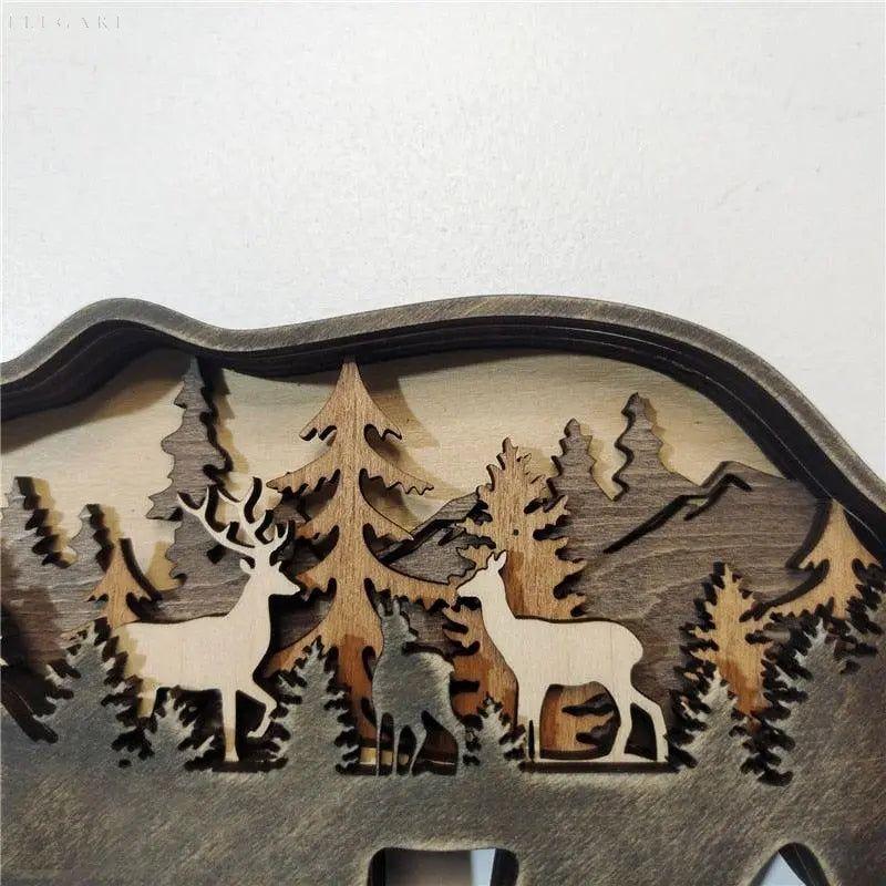 Animal Lights - Holzdekoration mit einzigartigen Details - Elegare - DEA136 -   