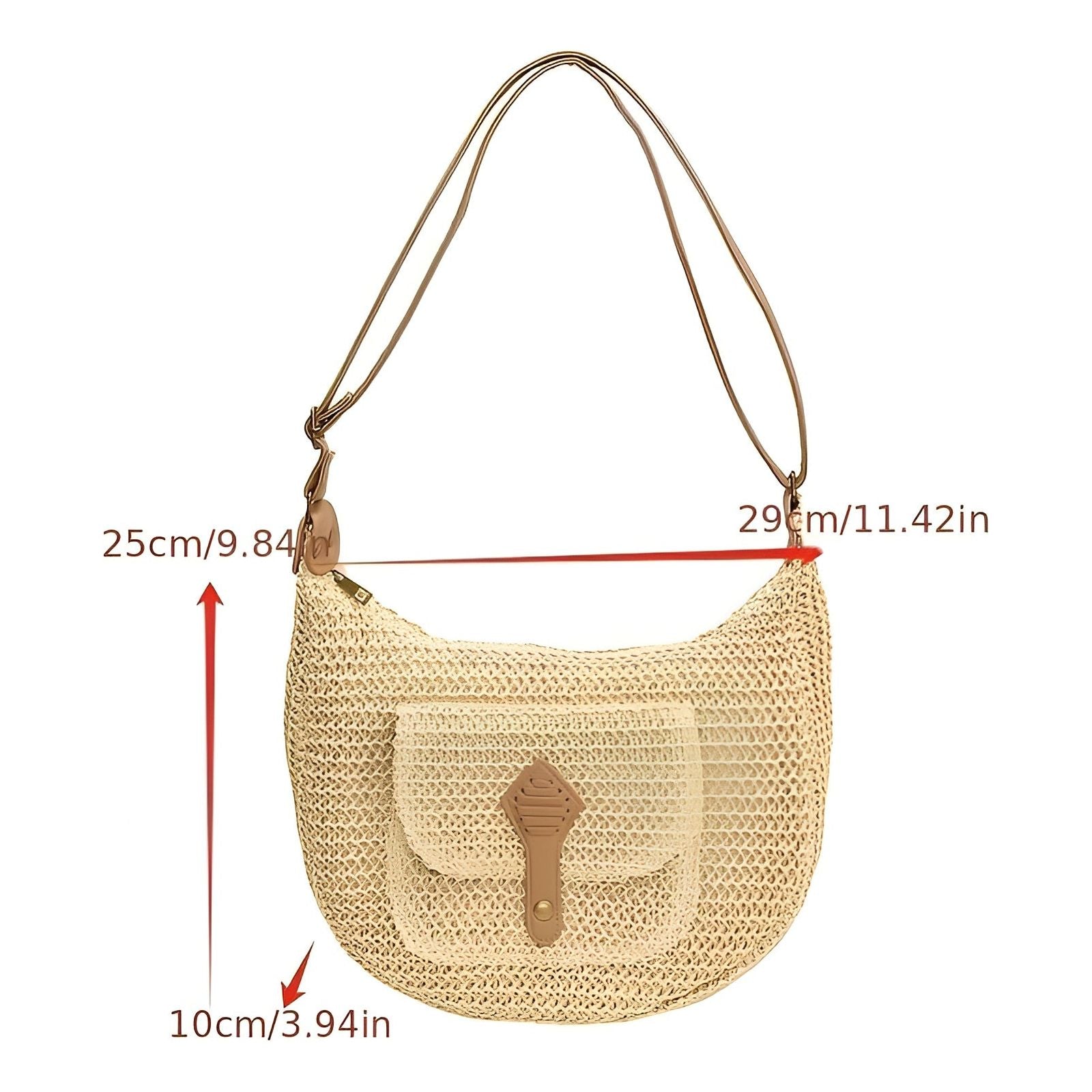 Ankia Tasche - Leichte Handgewebte Sommer Strandtasche Elegare