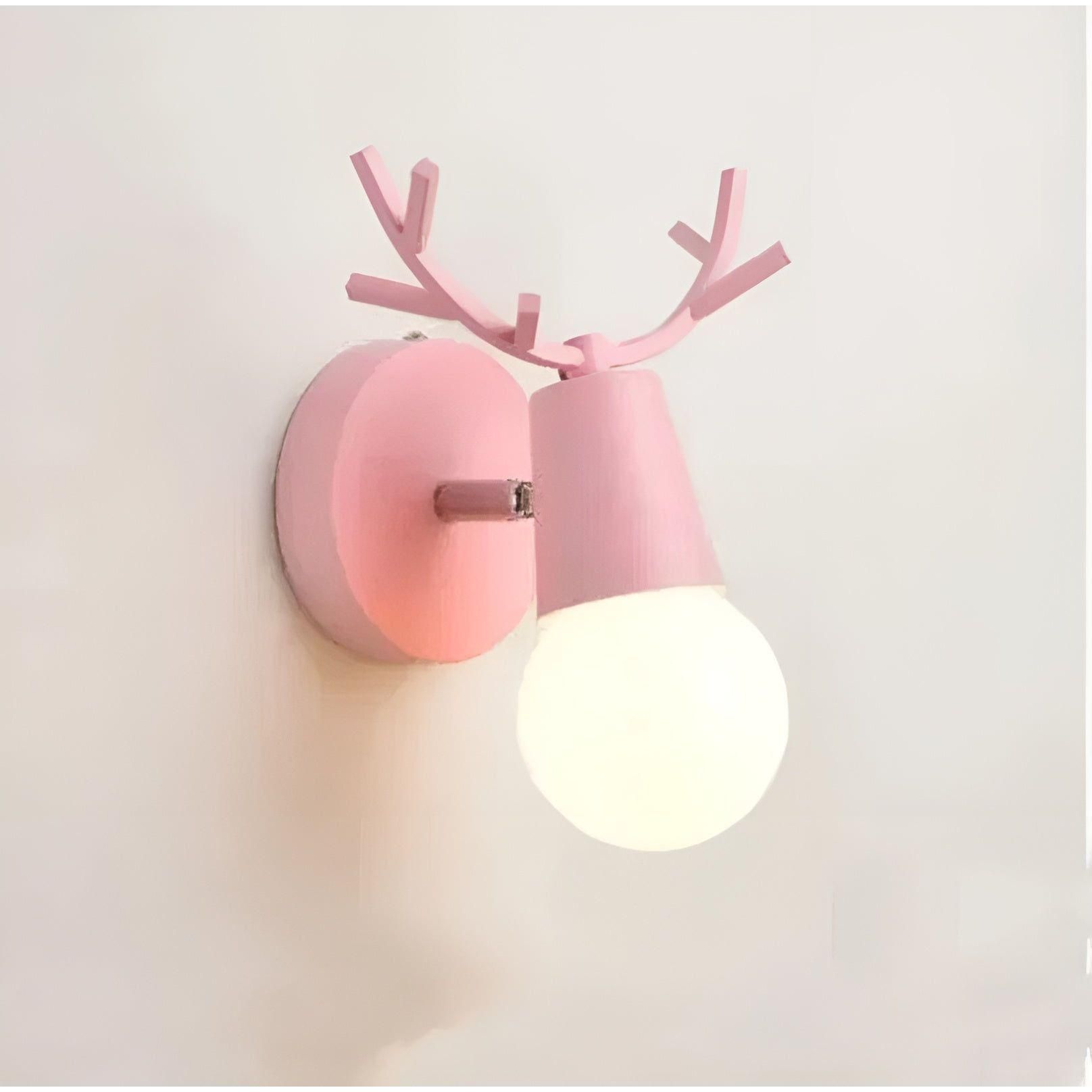 AntlerSpark Licht - Nordische Macaron Geweih LED Wandlampe Elegare