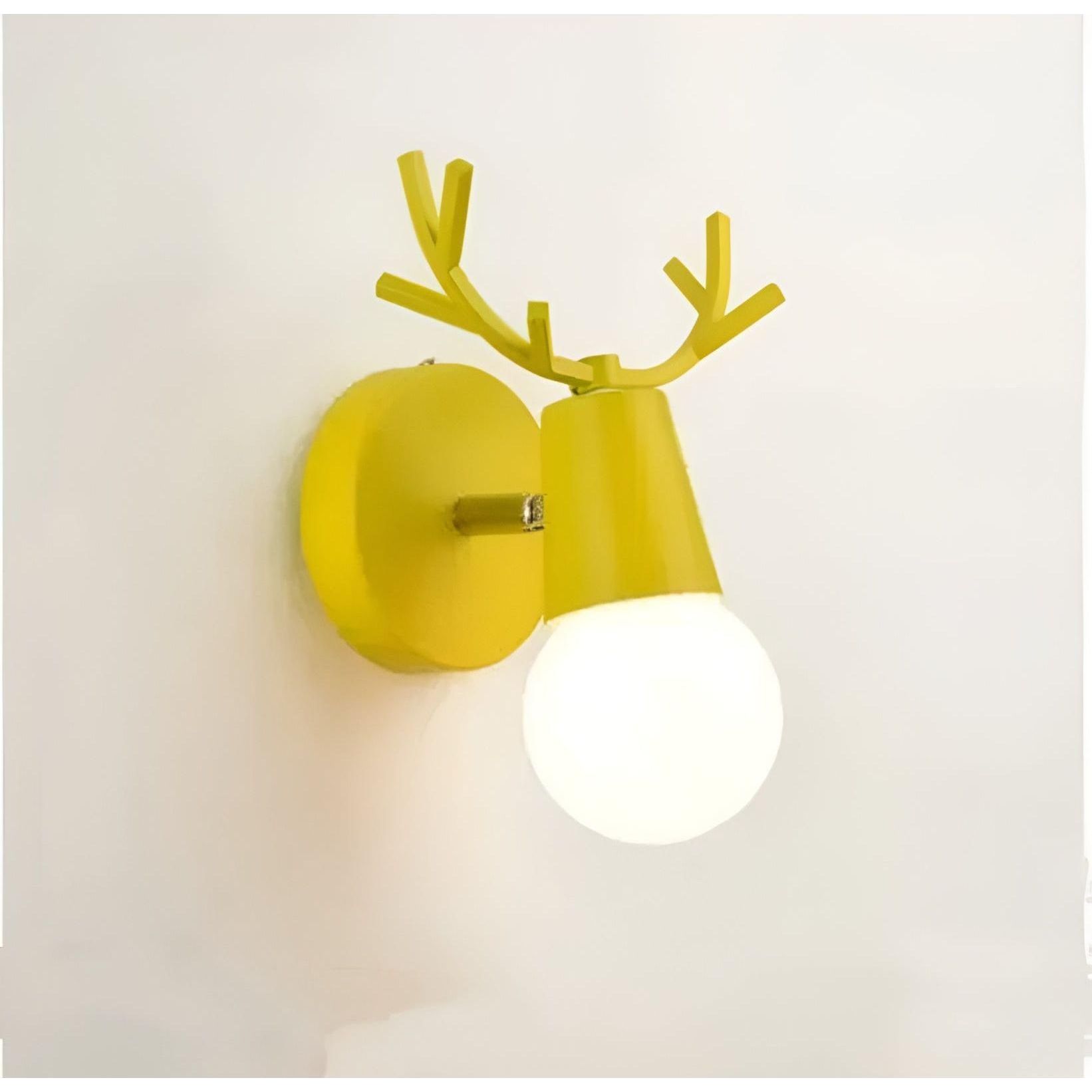 AntlerSpark Licht - Nordische Macaron Geweih LED Wandlampe Elegare