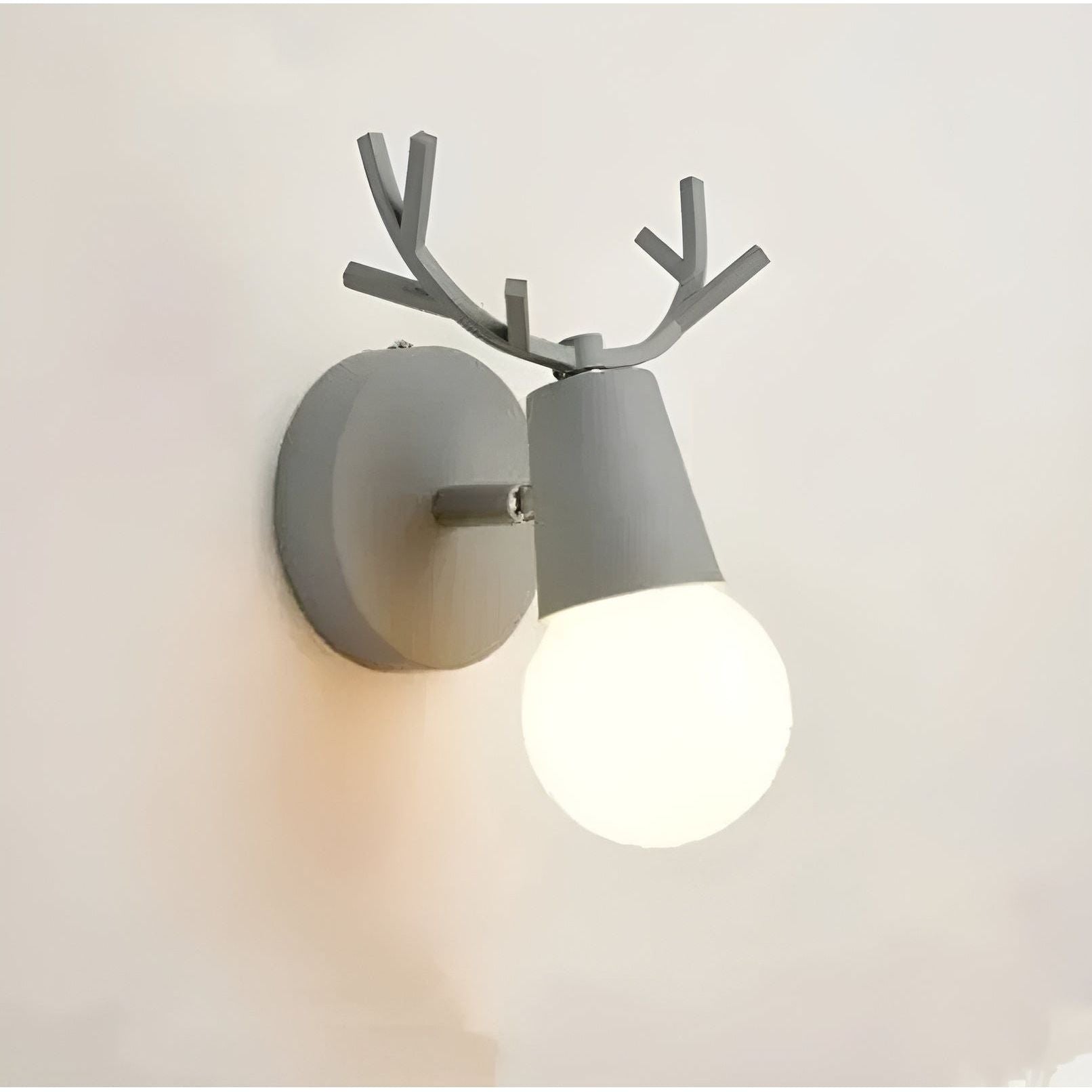 AntlerSpark Licht - Nordische Macaron Geweih LED Wandlampe Elegare