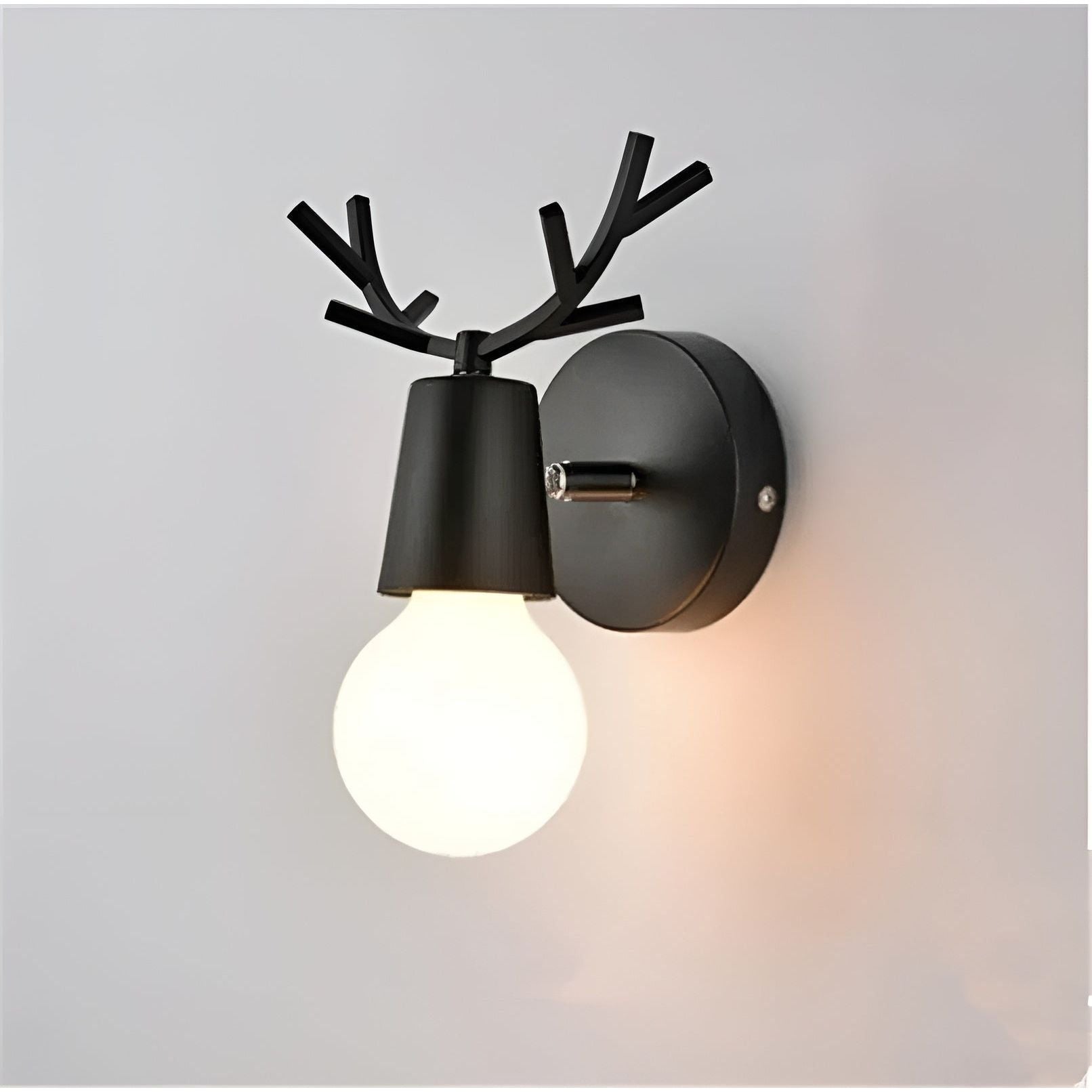 AntlerSpark Licht - Nordische Macaron Geweih LED Wandlampe Elegare