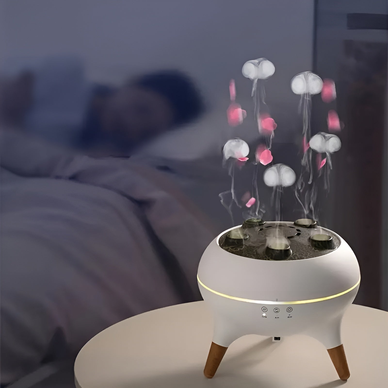 Aroma-Diffusor in Quallenform – Farbwechsel & Fernbedienung | Luftbefeuchter für Zuhause & Büro