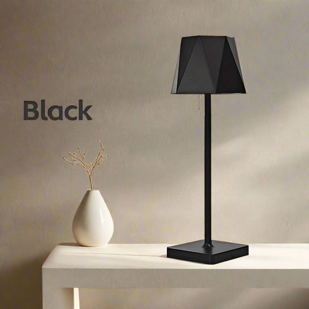 BrightLuxe Lampe - Vintage Wiederaufladbare Kabellose LED Tischlampe für Zuhause Elegare