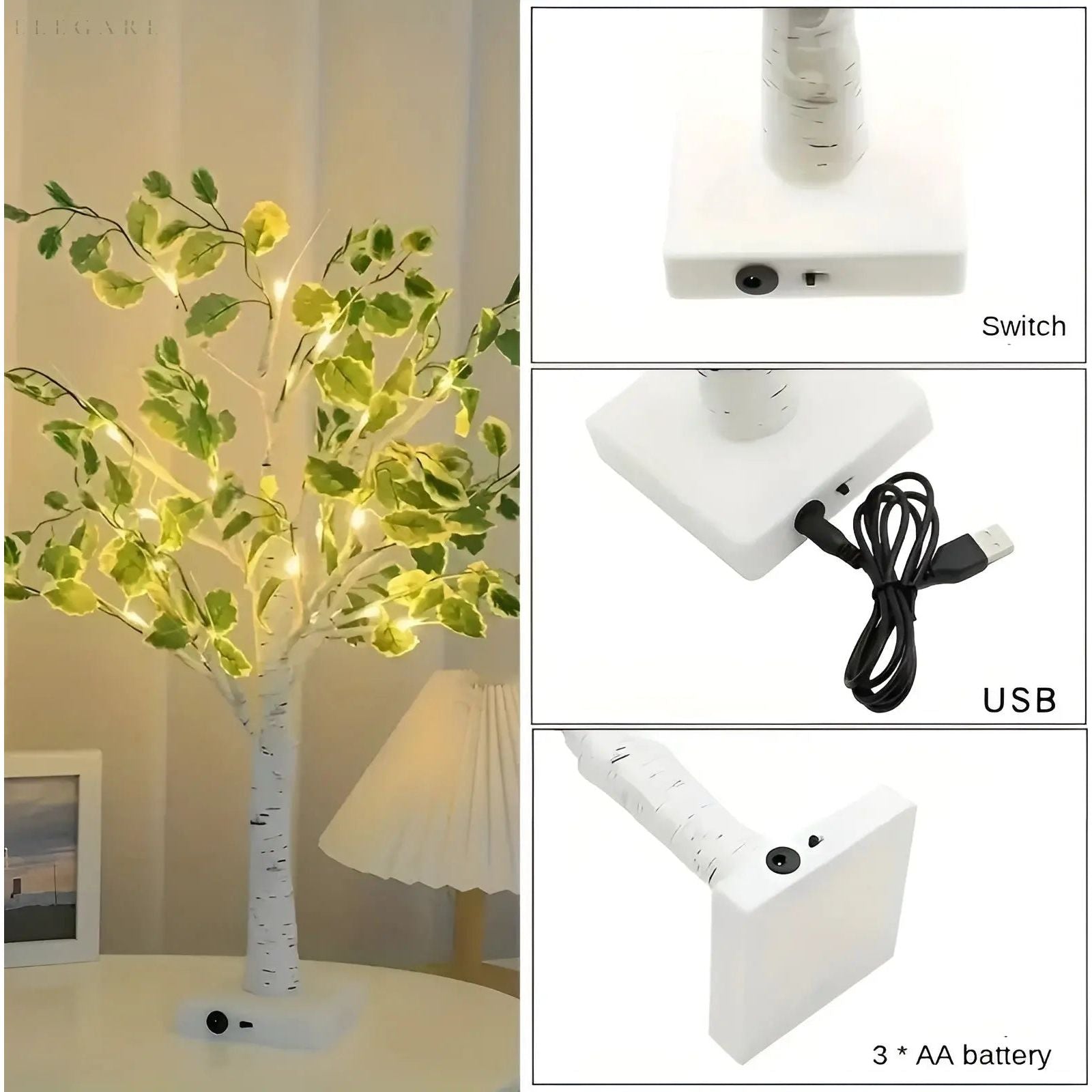 BrightTree Lampe - Leuchtender Baum Wohnkultur LED Lichter Elegare