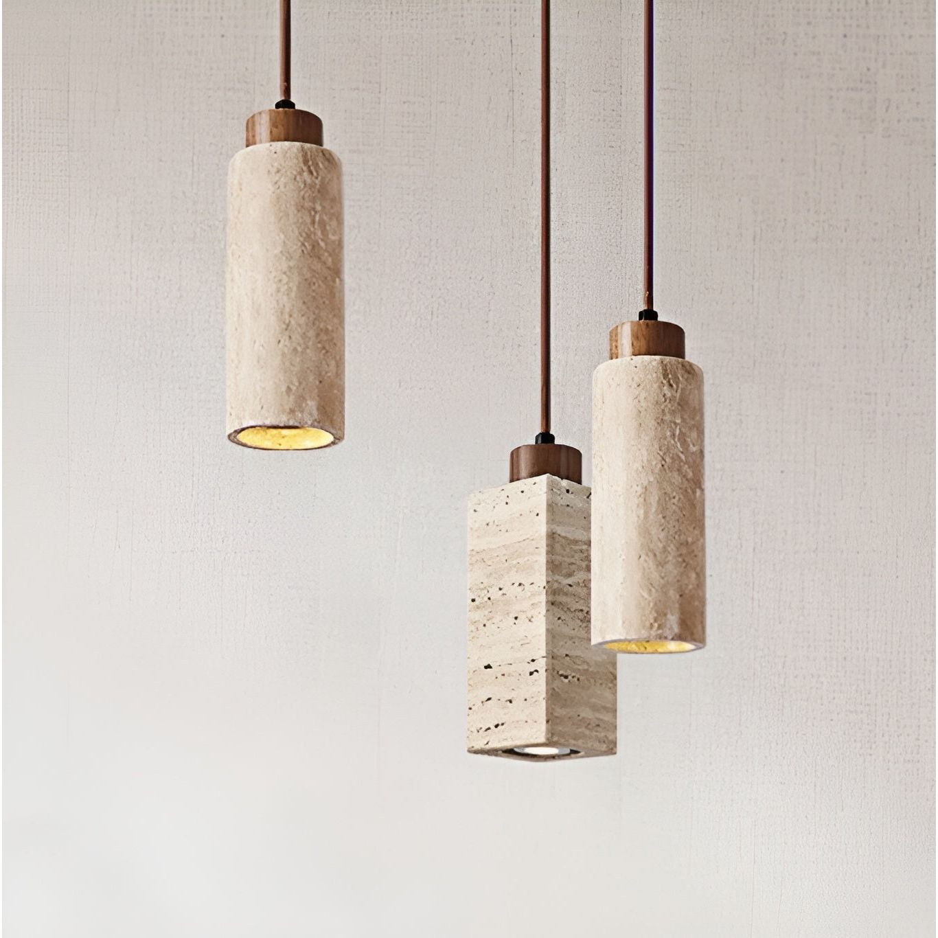 Nordic GlowStone - Wabi Sabi Japanische Droplight-Deckenleuchte - Elegare