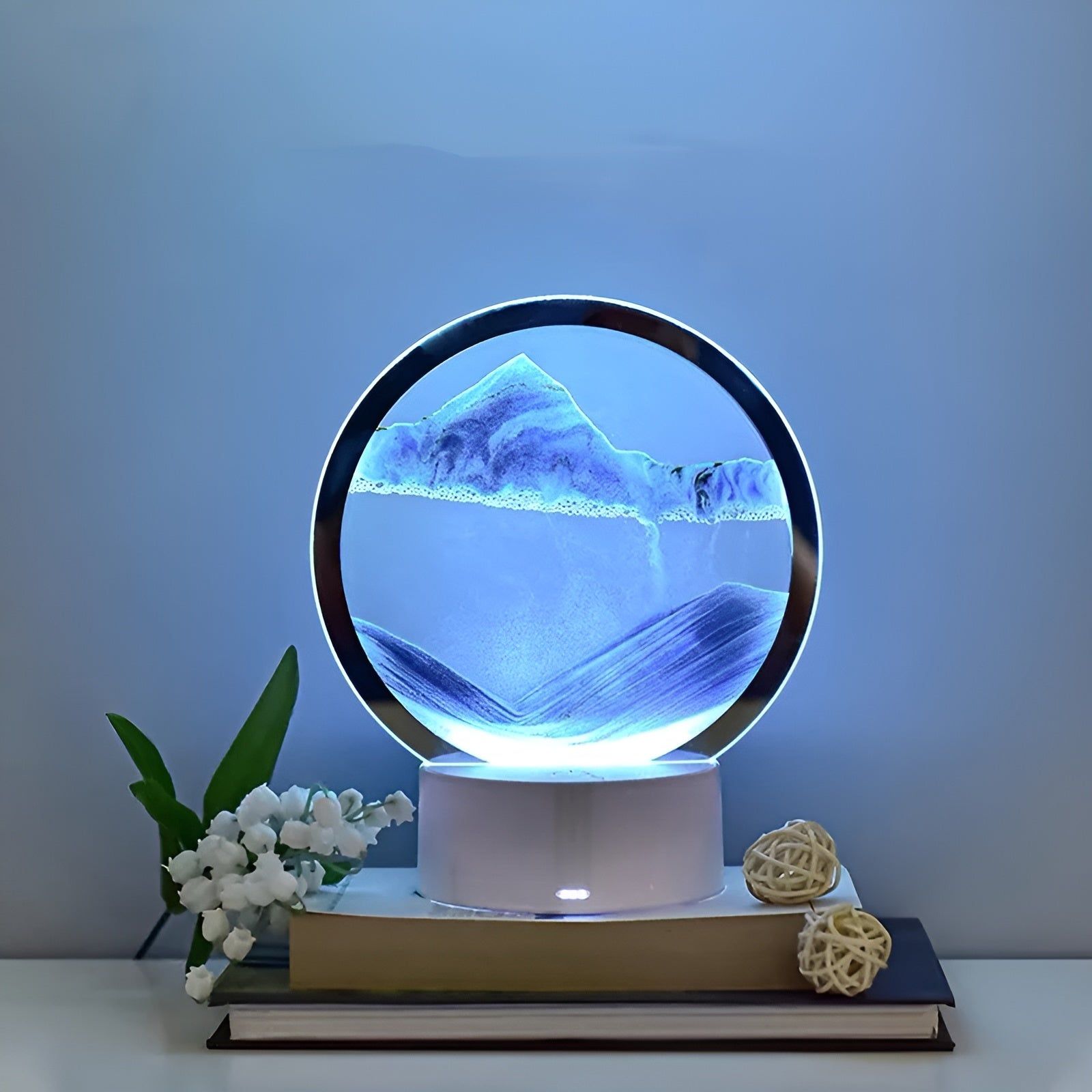 Quicksand Lamp - Sandmalerei LED-Nachtlicht für Warme Schlafzimmer-Atmosphäre - Elegare