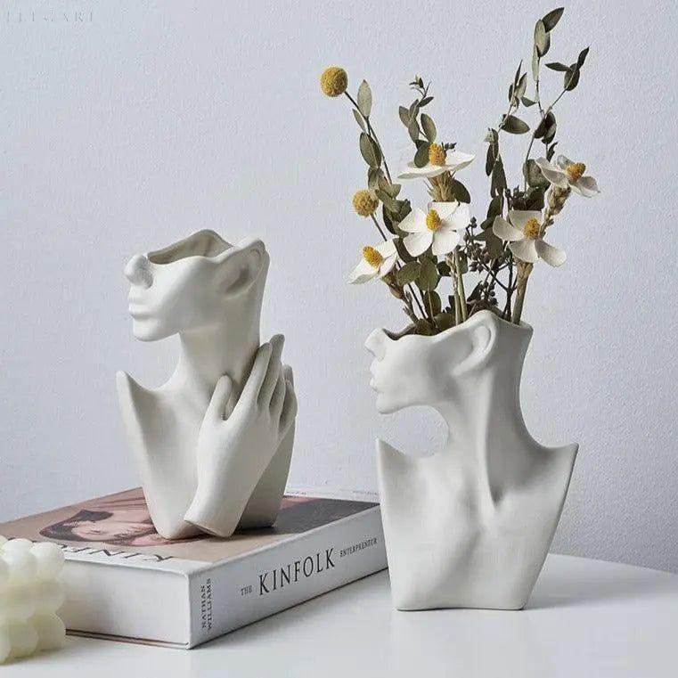 Cera - Moderne künstlerische Büste Vase - Elegare - DEA083 -   