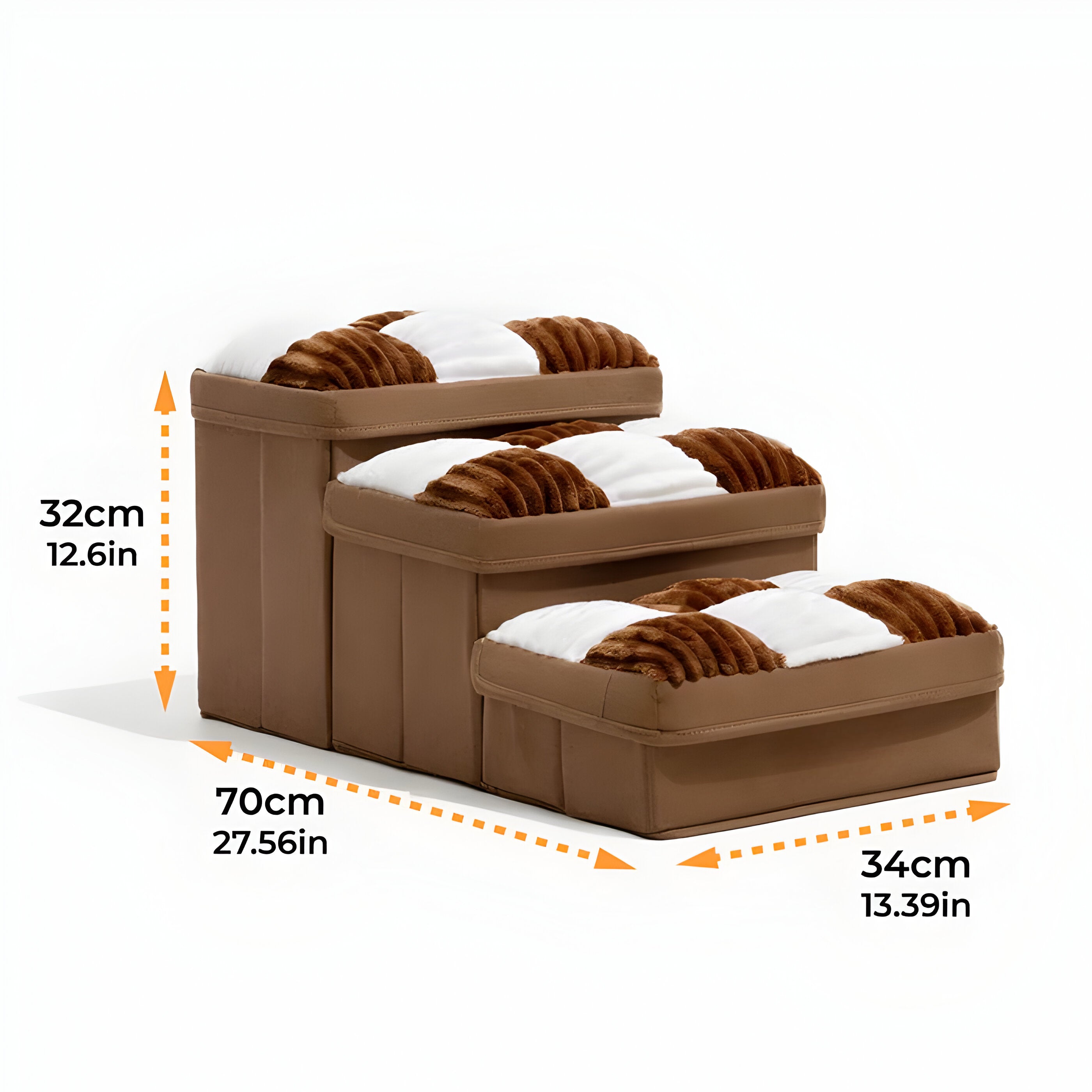 FetchFold Hundetreppe – Handgefertigte Hundetreppe mit Stauraum