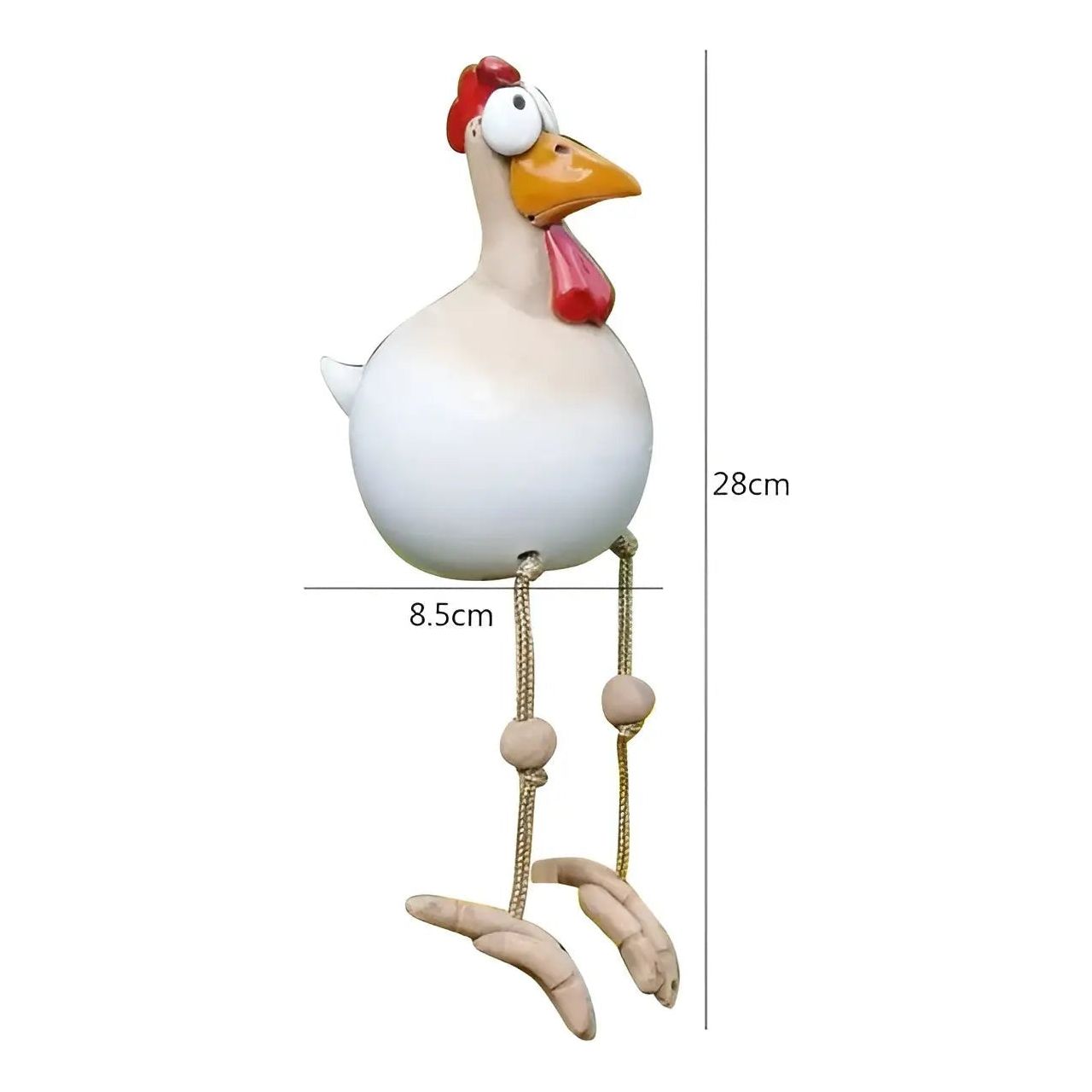 ChickChirp Skulpturen - Keramische Hühnerfiguren Gartendekoration Elegare