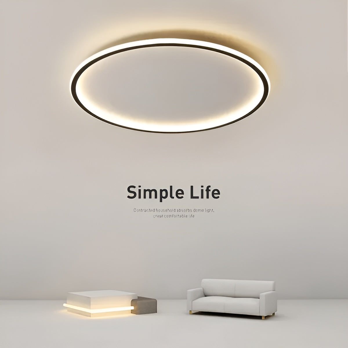 CircleBright Light - Minimalistische Runde Deckenleuchte für Ihr Zuhause Elegare