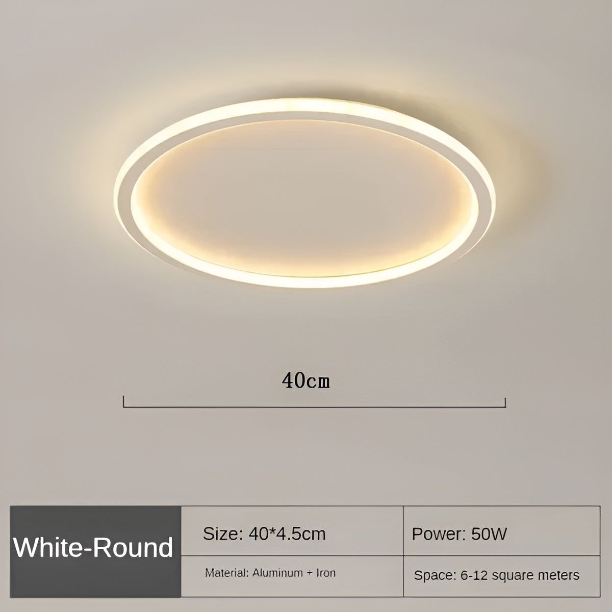 CircleBright Light - Minimalistische Runde Deckenleuchte für Ihr Zuhause Elegare