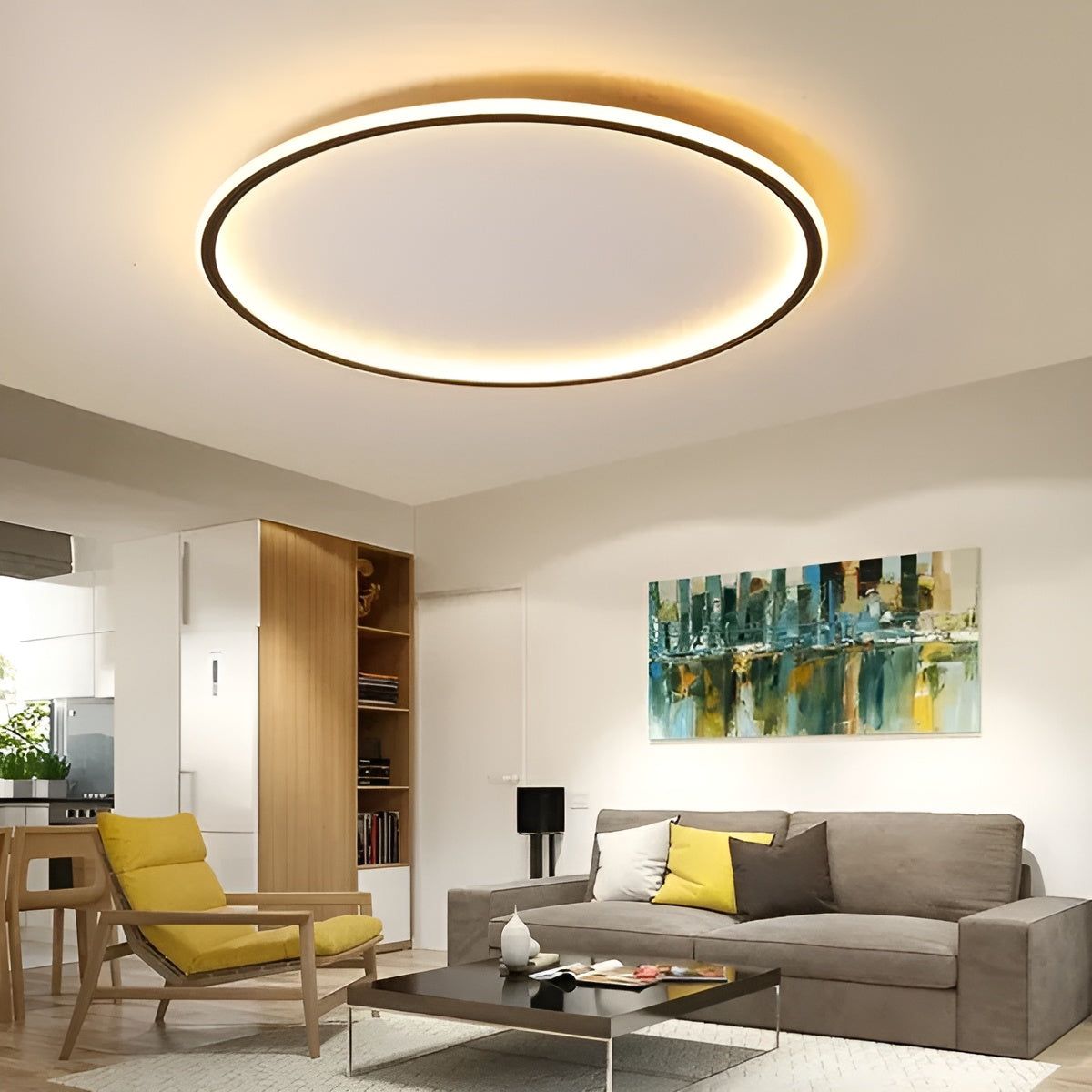 CircleBright Light - Minimalistische Runde Deckenleuchte für Ihr Zuhause Elegare