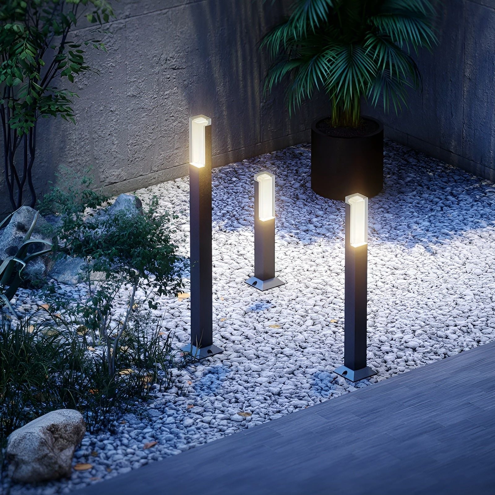 LuxeGarden Glow - Moderne LED-Landschaftsgartenbeleuchtung - Elegare