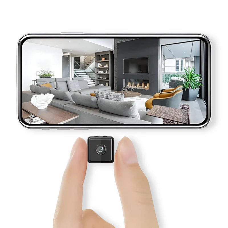 Kompakte drahtlose WLAN-Überwachungskamera – Minikamera mit Live-Streaming
