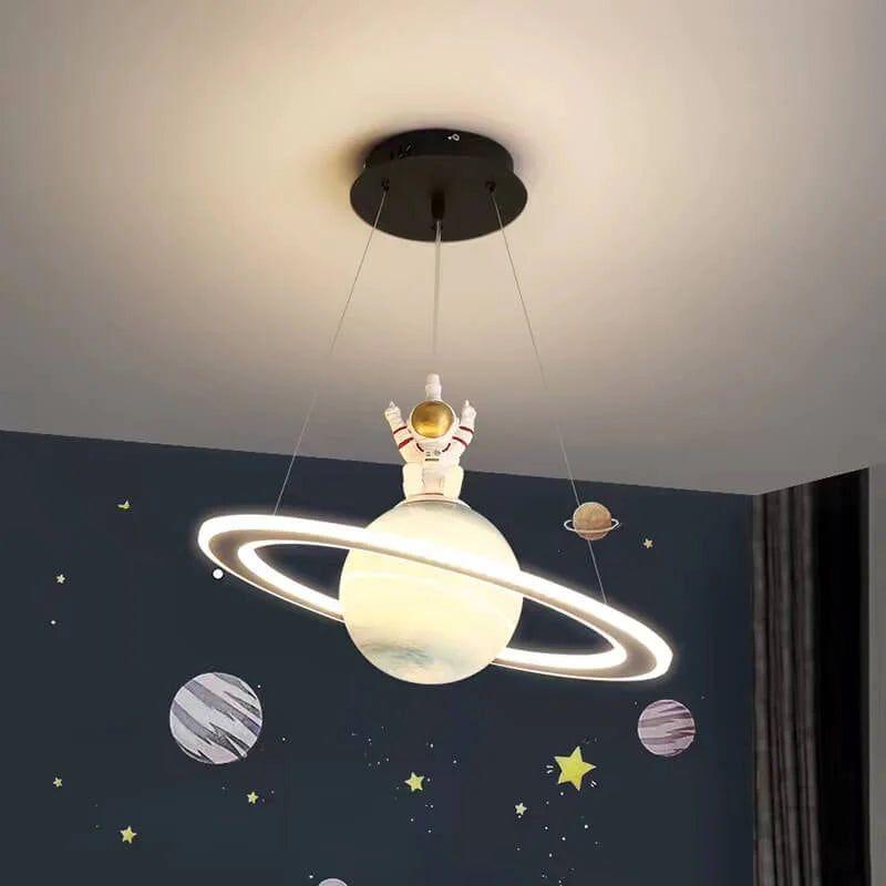 SpaceShine Light - Moderne Weltraum-Planet LED Pendelleuchte