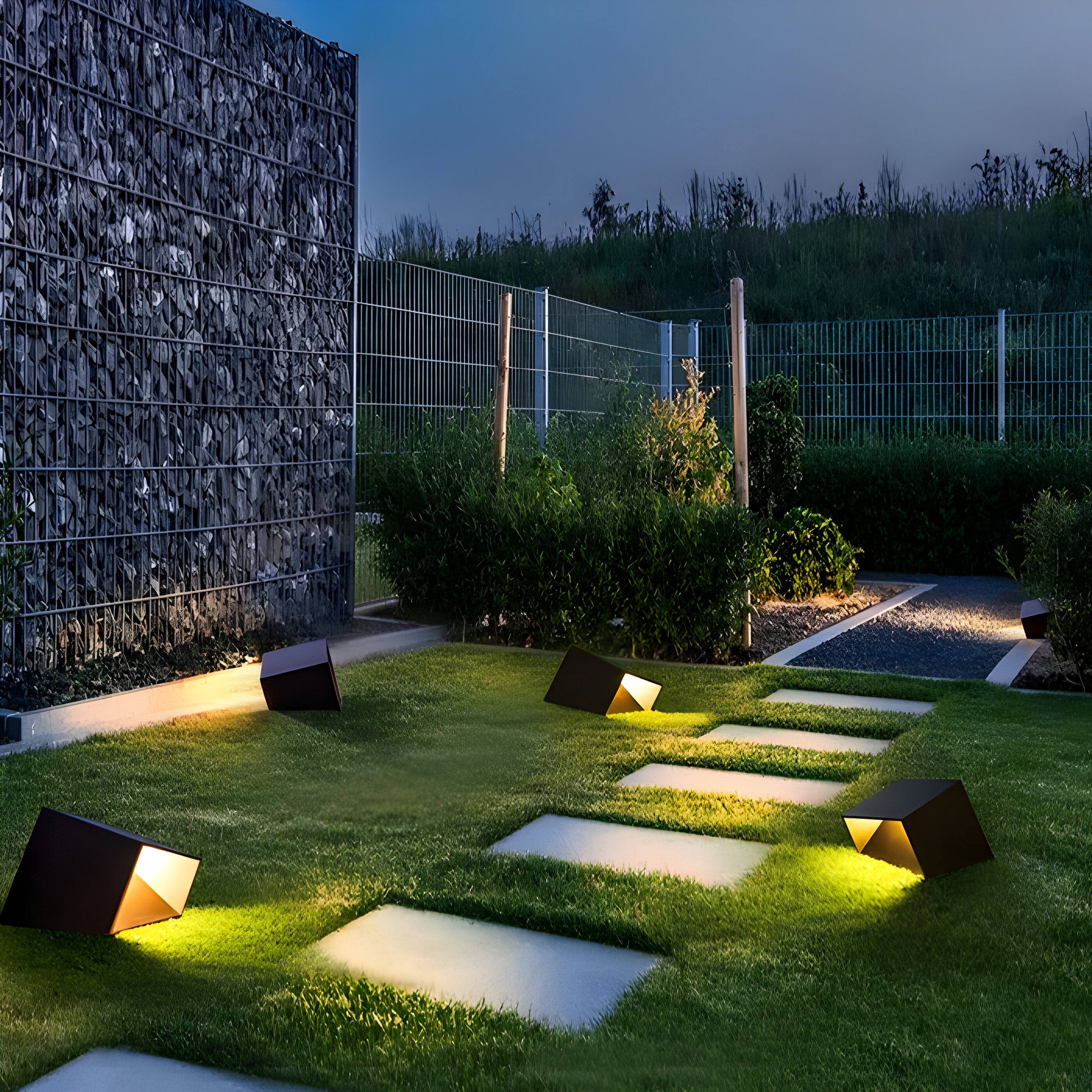 EverRay Light - Würfel-Solarleuchte für den Garten