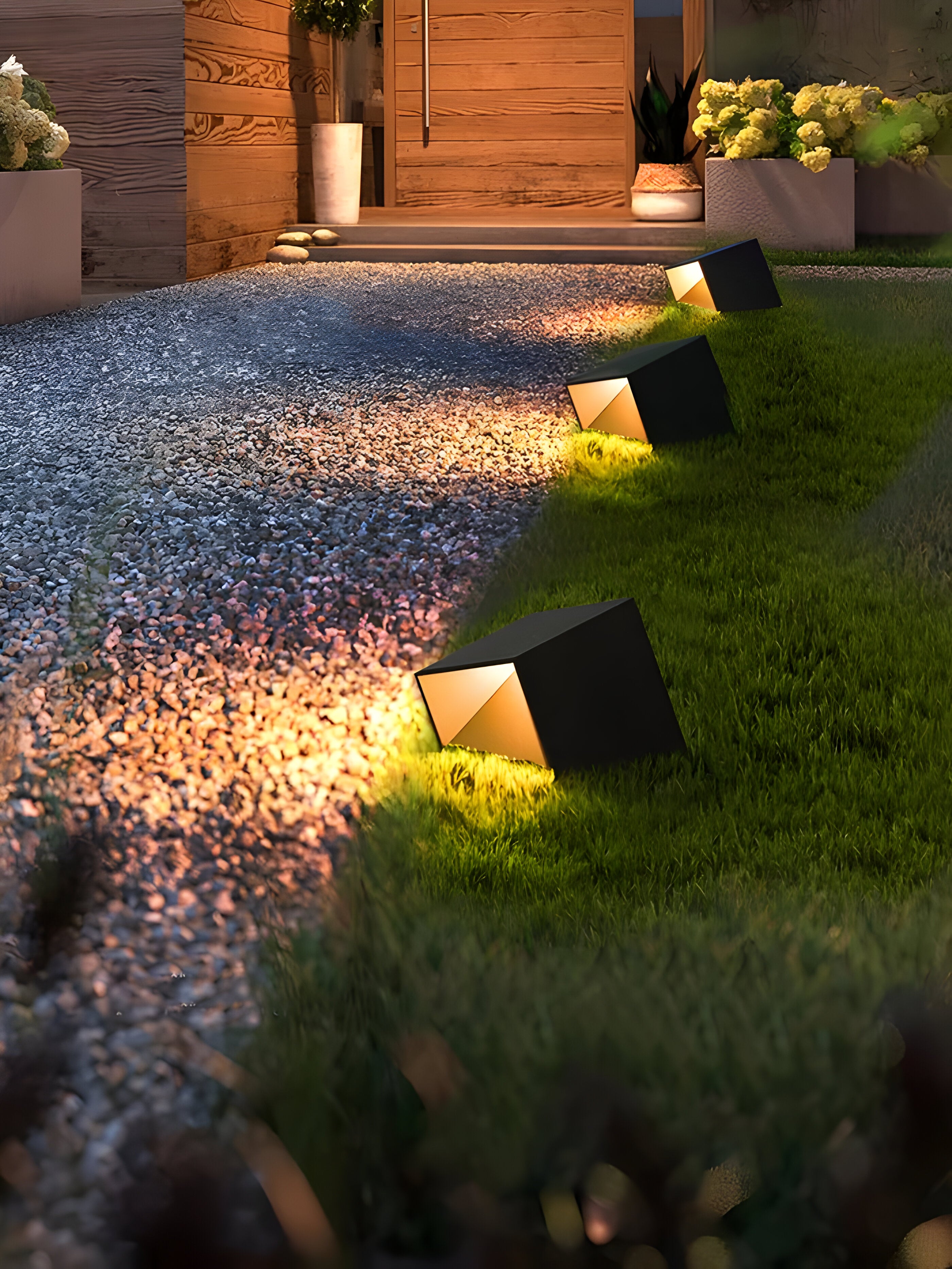 EverRay Light - Würfel-Solarleuchte für den Garten