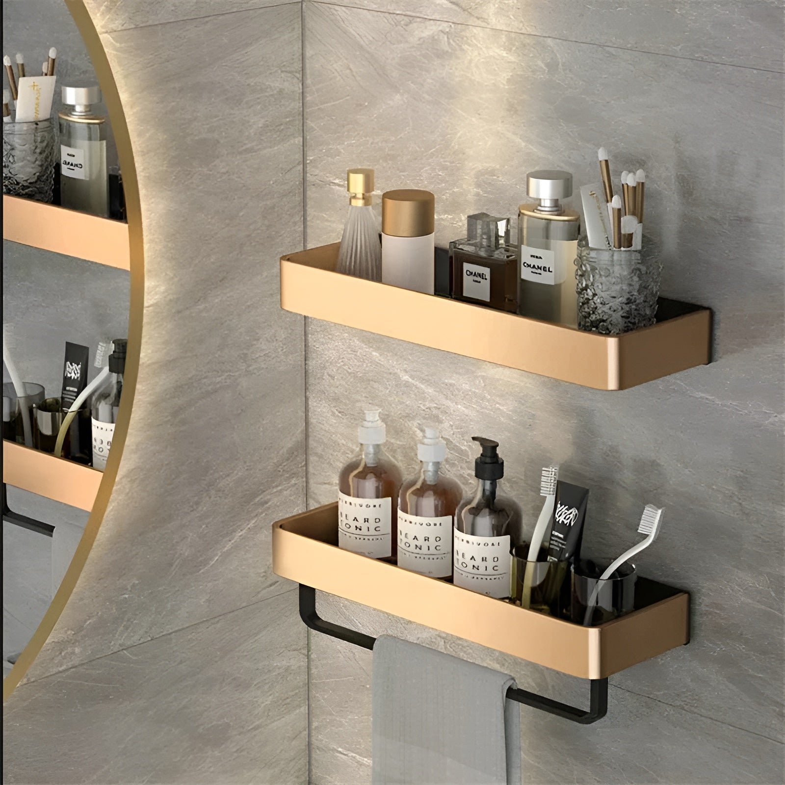 Wandregal aus Holz – Modernes und Dekoratives Regal | Ideal fürs Badezimmer