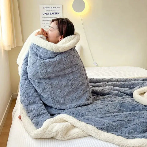 Dicke Winter-Fleece-Decke – weich warm und leicht