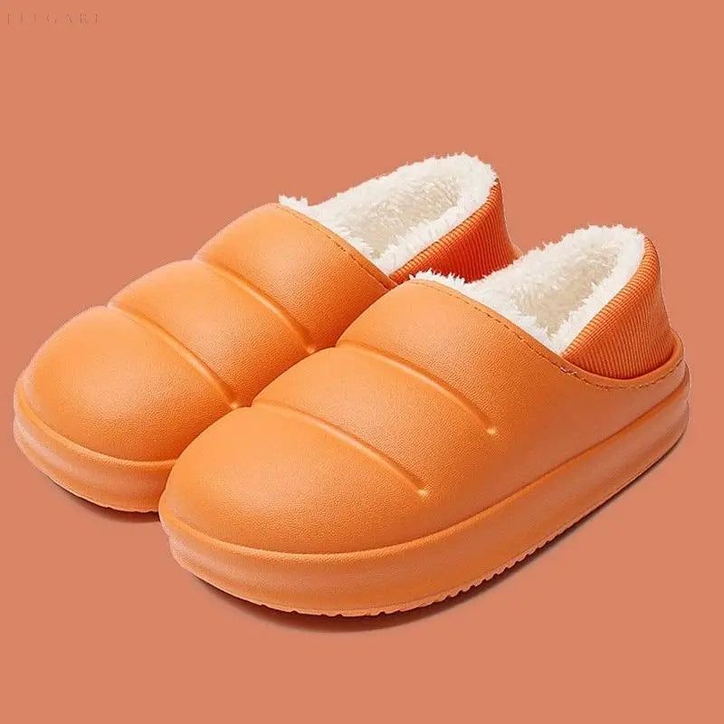 EVA - Superbequeme Hausschuhe (ANTI-SLIP) - Elegare - DEA119 -  Orange-44-45-EU-41-42 