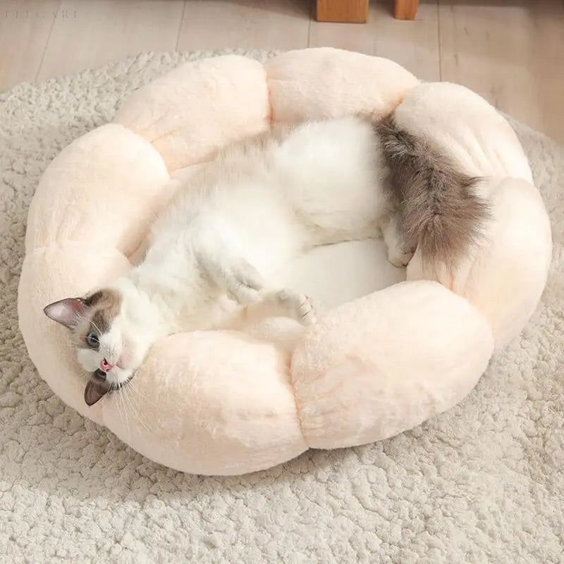 Fluffy Bliss Donut Haustierbett - Lassen Sie Ihre Haustier in luxuriösem Komfort schlafen - Elegare - DEA118 -   