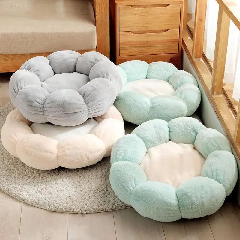 Fluffy Bliss Donut Haustierbett - Lassen Sie Ihre Haustier in luxuriösem Komfort schlafen - Elegare - DEA118 -   