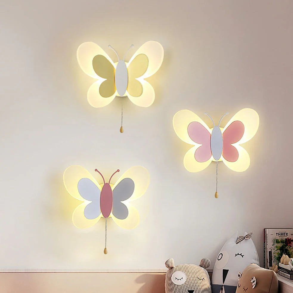 LED-Wandlampe mit Schmetterlingsmotiv – Dekorative Beleuchtung für Wohnräume