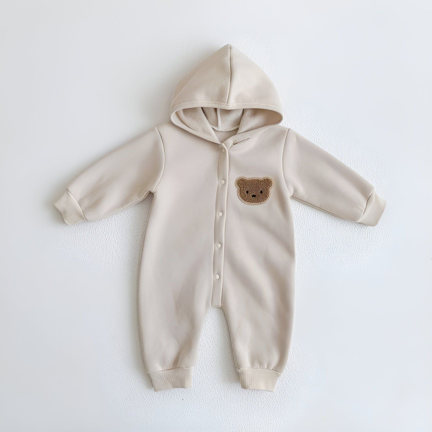 Ada Bodysuit - Bär Hoodie Knoten Jumpsuit für Baby - Elegare