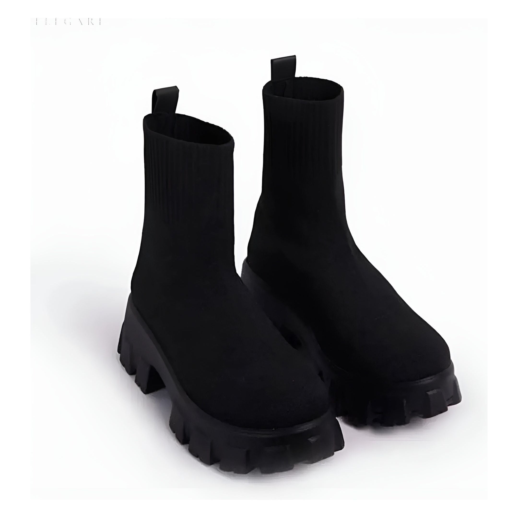 GlamFit Boots - Modische Stiefeletten mit dehnbarem Stoff Elegare