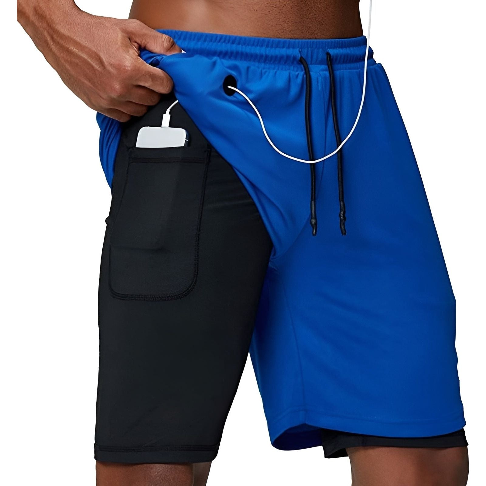 Markus Shorts - Doppelschichtige Fitness-Shorts für Männer Elegare