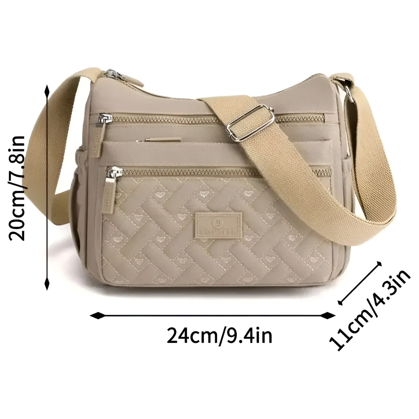 Liesel Bag - Feminine Luxus-Crossbody-Tasche mit Geräumigen Fächern - Elegare