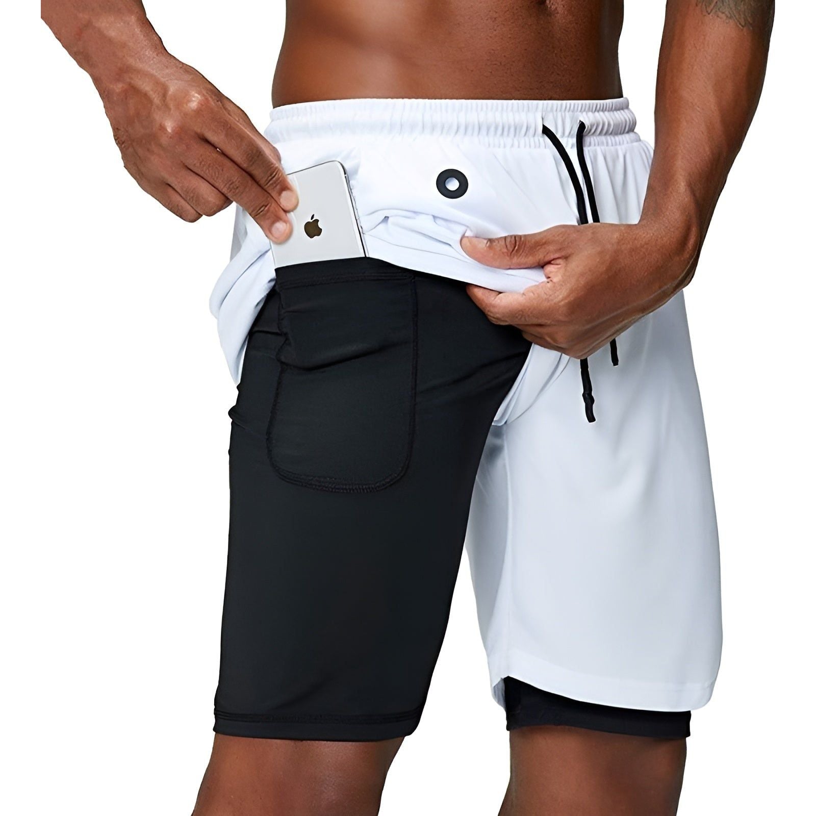 Markus Shorts - Doppelschichtige Fitness-Shorts für Männer Elegare