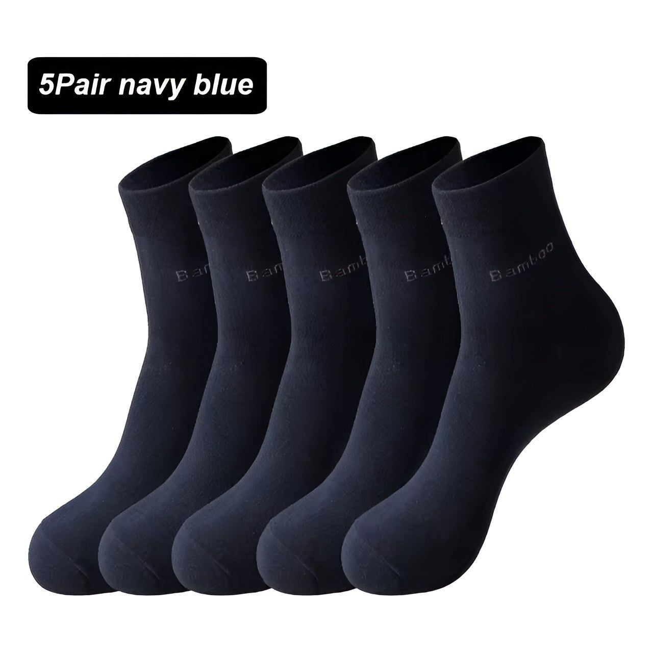 Heinrich Socken - Lässige atmungsaktive 5 Paar Premium Bambusfaser Socken Elegare