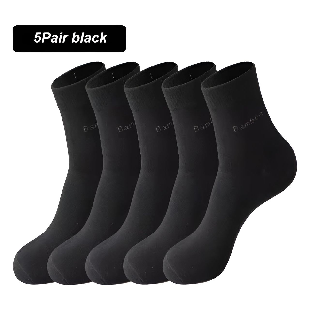 Heinrich Socken - Lässige atmungsaktive 5 Paar Premium Bambusfaser Socken Elegare