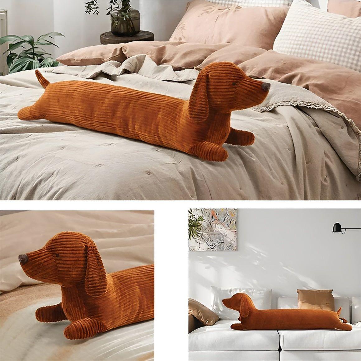 SnuggleHound Pillow - Ergonomisches Dackel Plüschkissen