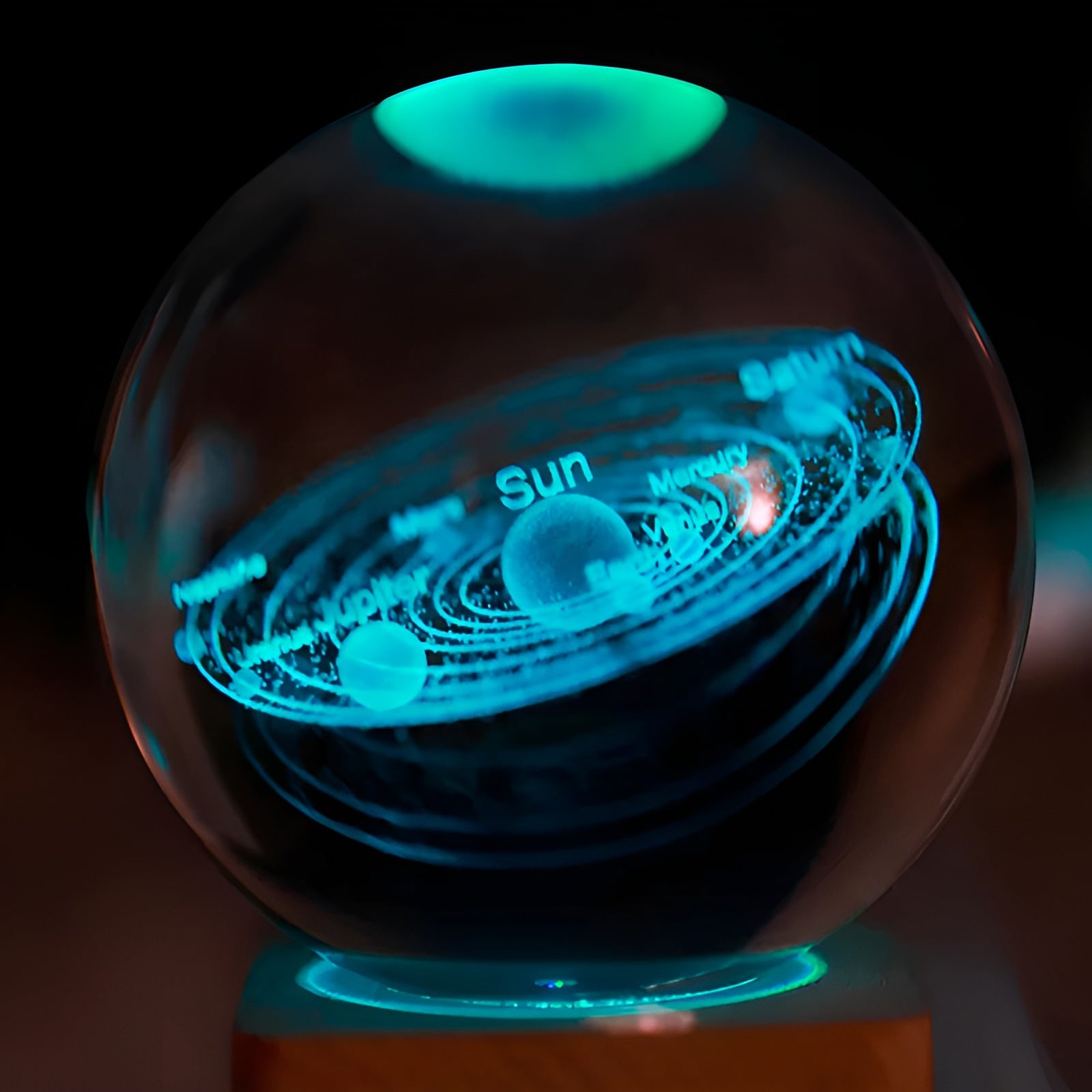 LED-Galaxie-Kristallkugel – Magisches Leuchten mit Milchstraßen-Effekt | Dekoratives Nachtlicht