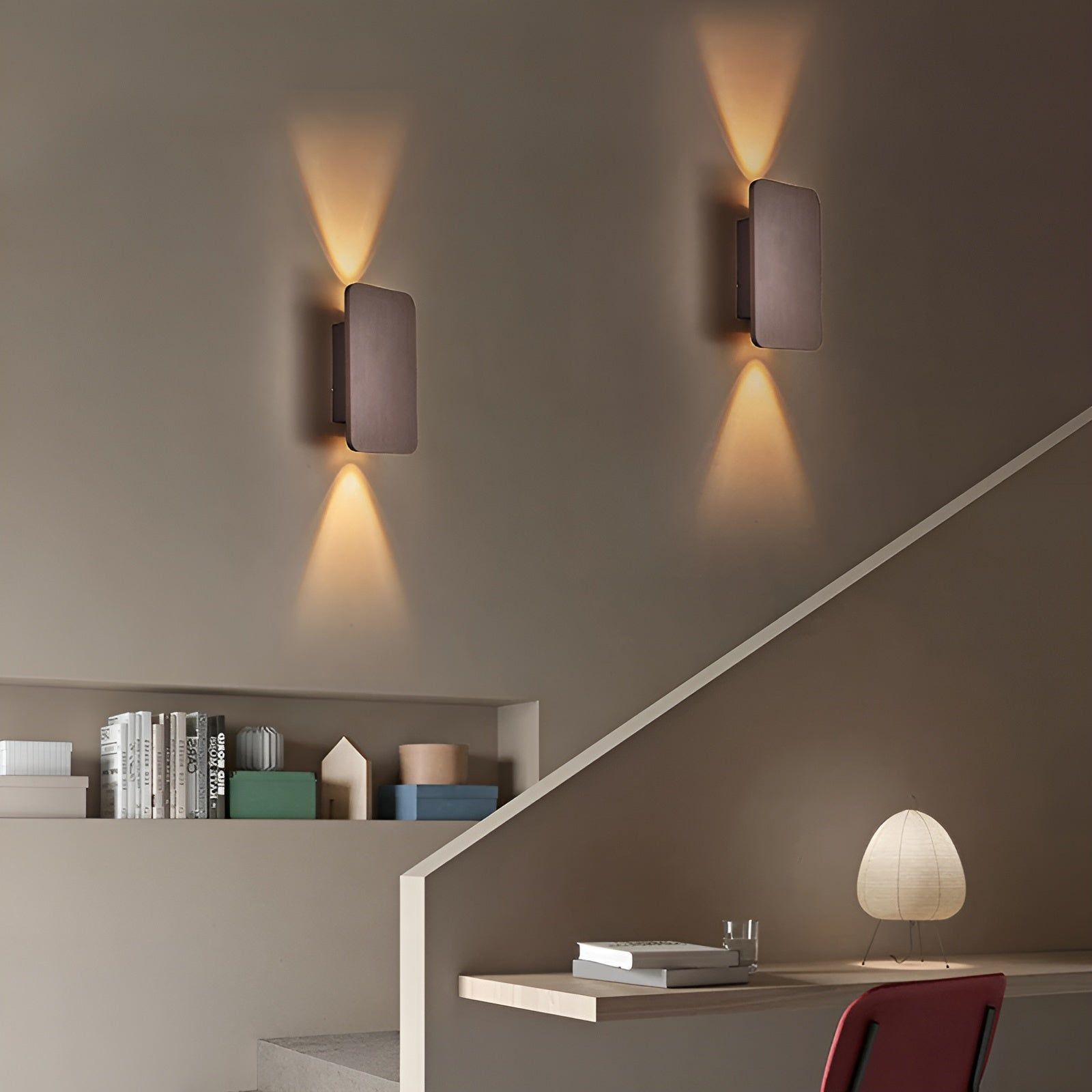 ScandiLuxe Light - Moderne rechteckige LED-Treppenhausleuchte