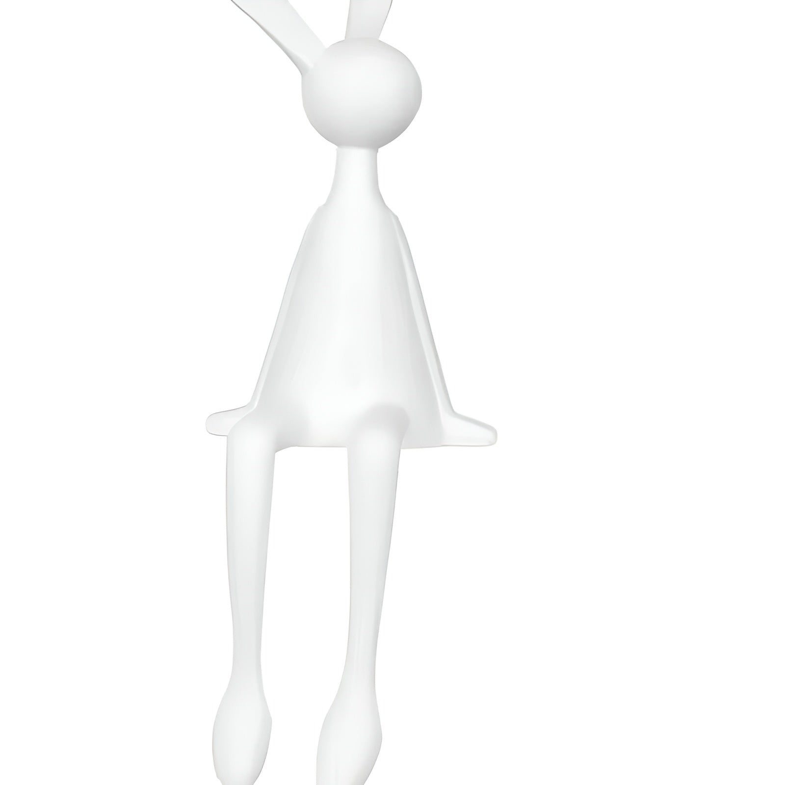 Dekorativer Osterhase aus Kunstharz – Sitzfigur, stilvolle Frühlingsdekoration für Ihr Zuhause