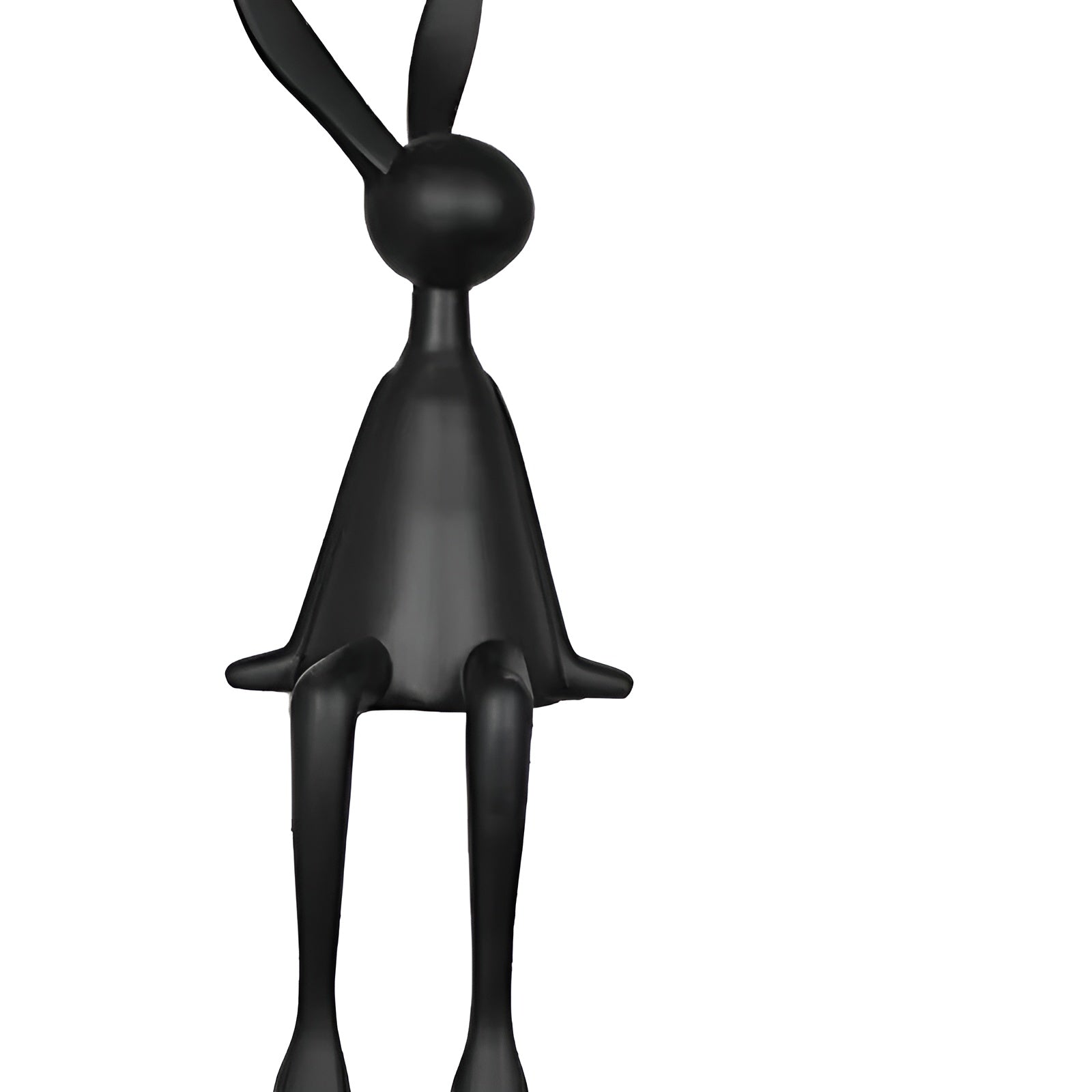 Dekorativer Osterhase aus Kunstharz – Sitzfigur, stilvolle Frühlingsdekoration für Ihr Zuhause