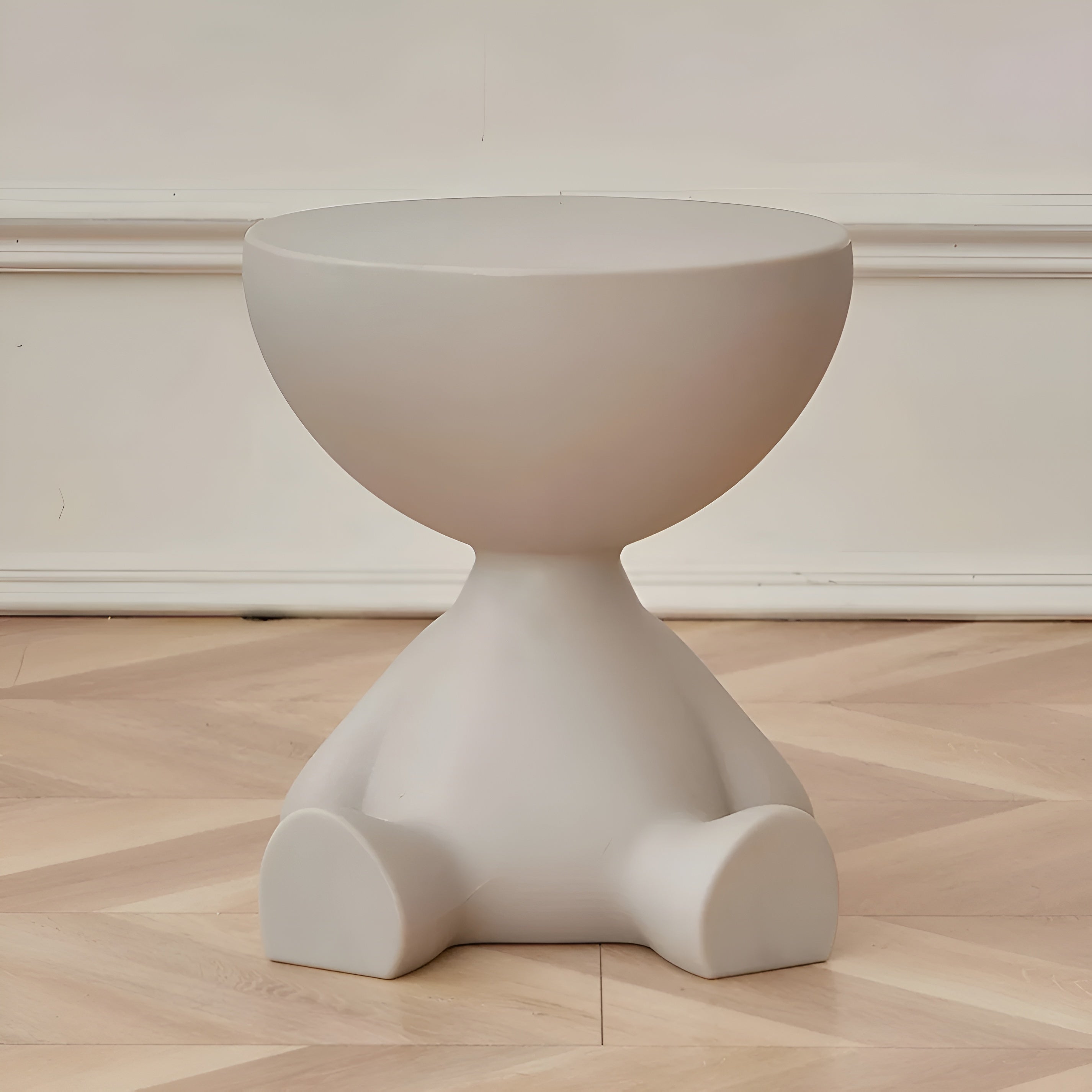 Runder Couchtisch – Luxuriös & Modern | Eleganter Wohnzimmertisch für Stilvolle Einrichtung - Grau - Wohnzubehör