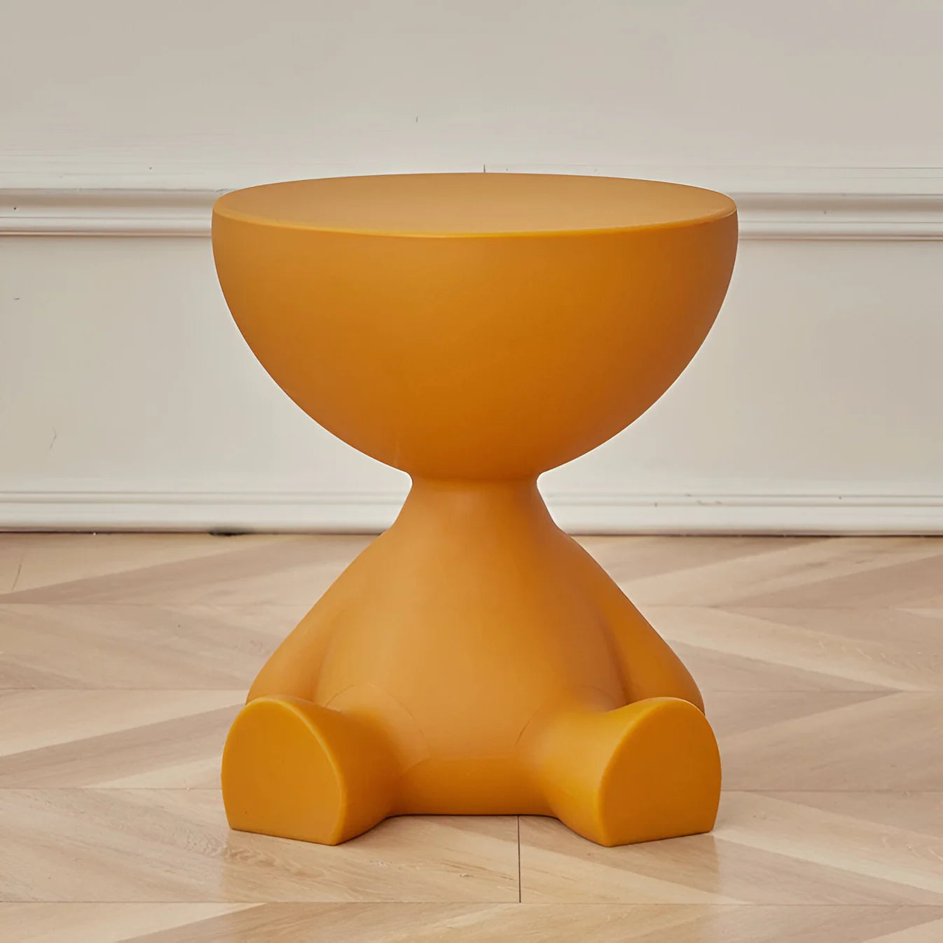 Runder Couchtisch – Luxuriös & Modern | Eleganter Wohnzimmertisch für Stilvolle Einrichtung - Orange - Wohnzubehör