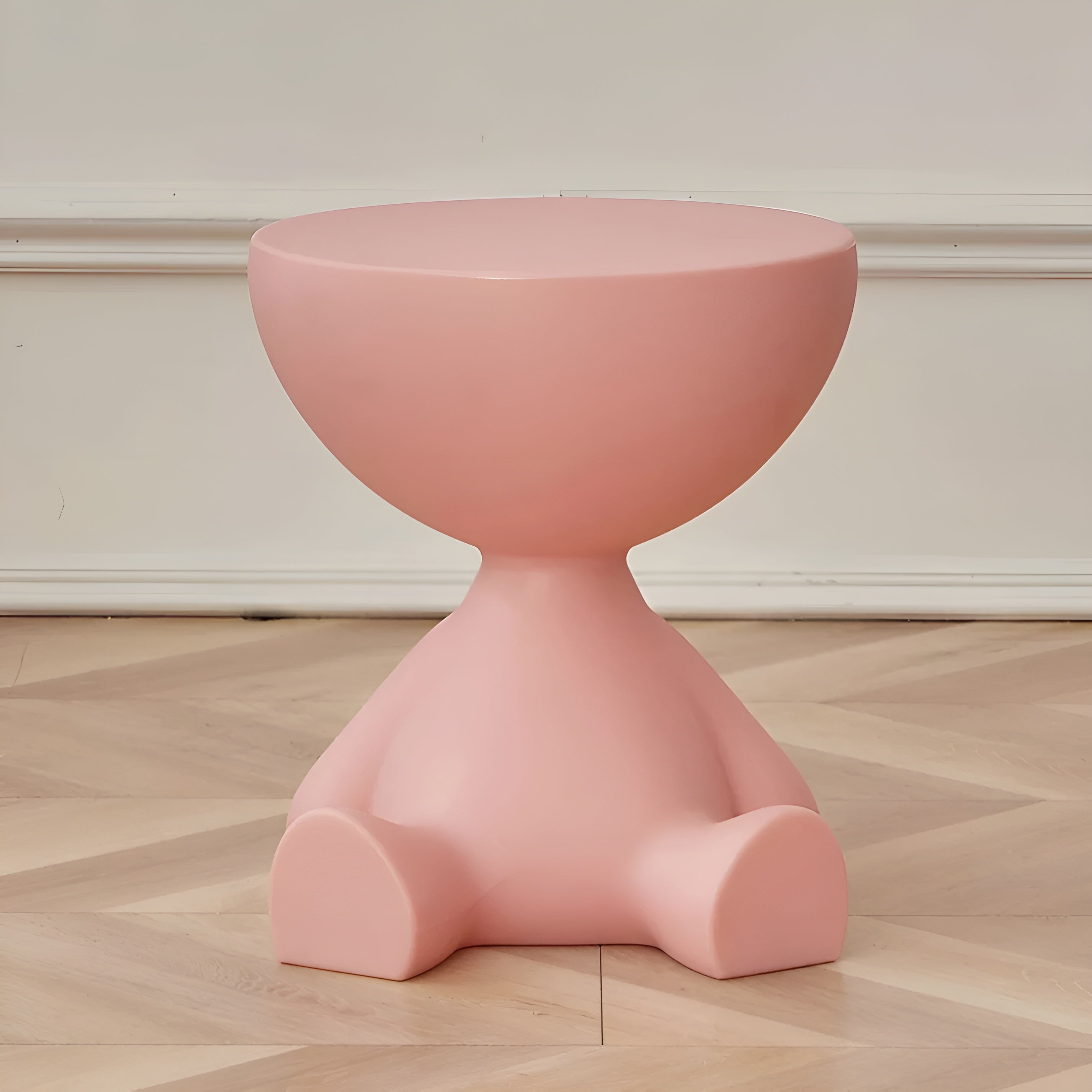 Runder Couchtisch – Luxuriös & Modern | Eleganter Wohnzimmertisch für Stilvolle Einrichtung - Rosa - Wohnzubehör