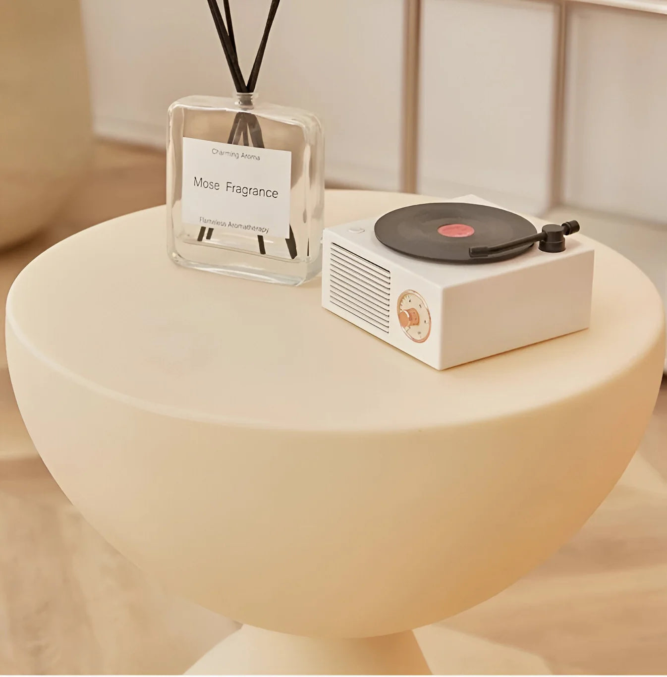 Runder Couchtisch – Luxuriös & Modern | Eleganter Wohnzimmertisch für Stilvolle Einrichtung - Wohnzubehör